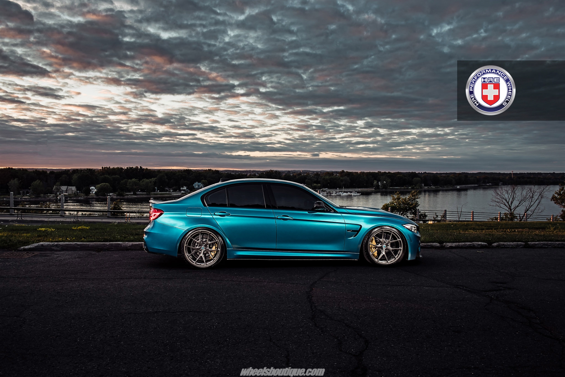 HRE P101 | BMW M3 F80 Atlantis Blue Metallic