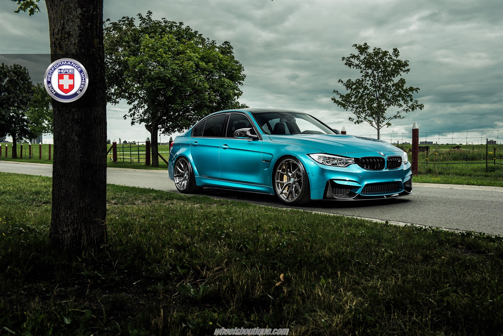 HRE P101 | BMW M3 F80 Atlantis Blue Metallic