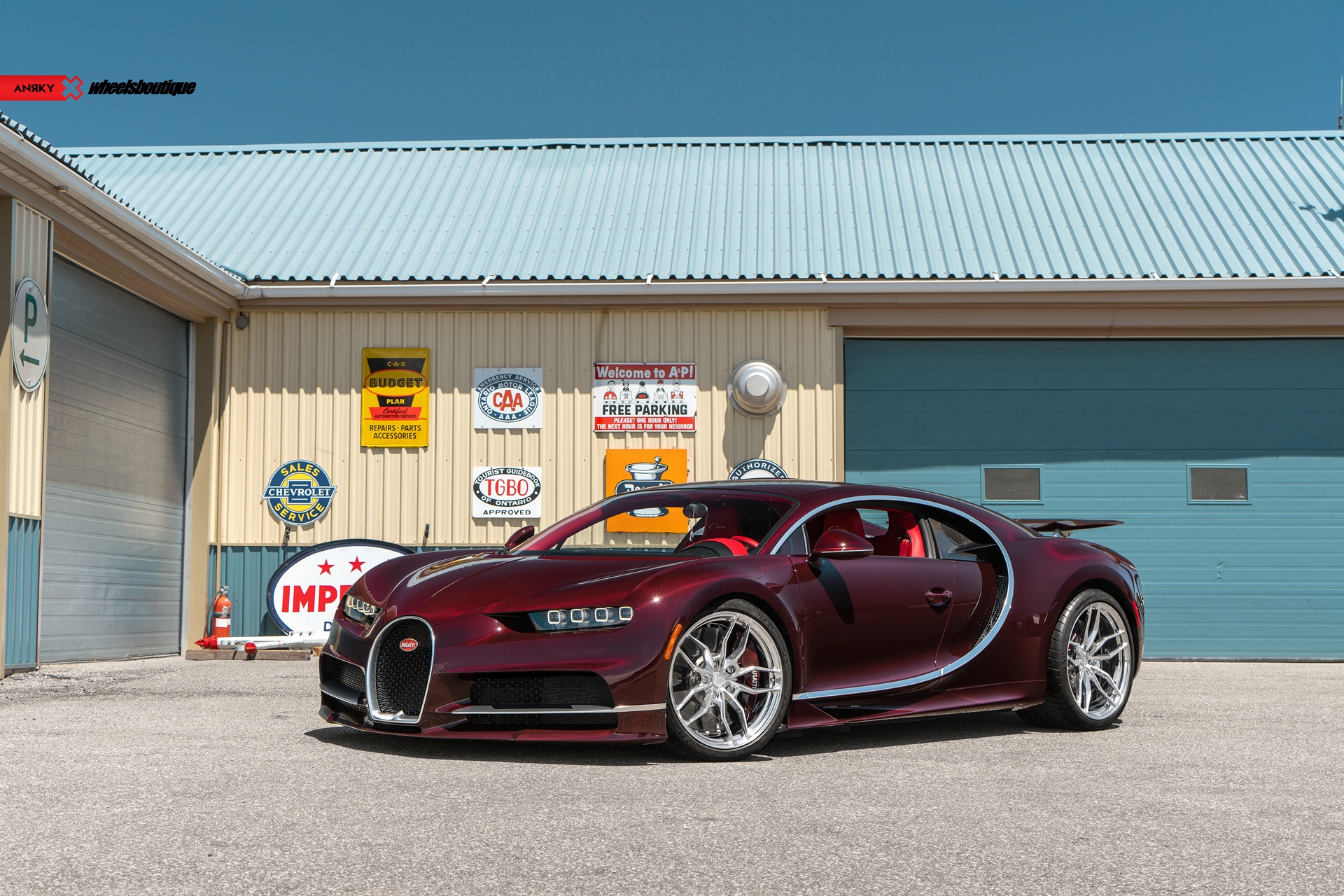 Bugatti Chiron | on ANRKY AN11 | Brushed Clear Center + Polished Clear Windows