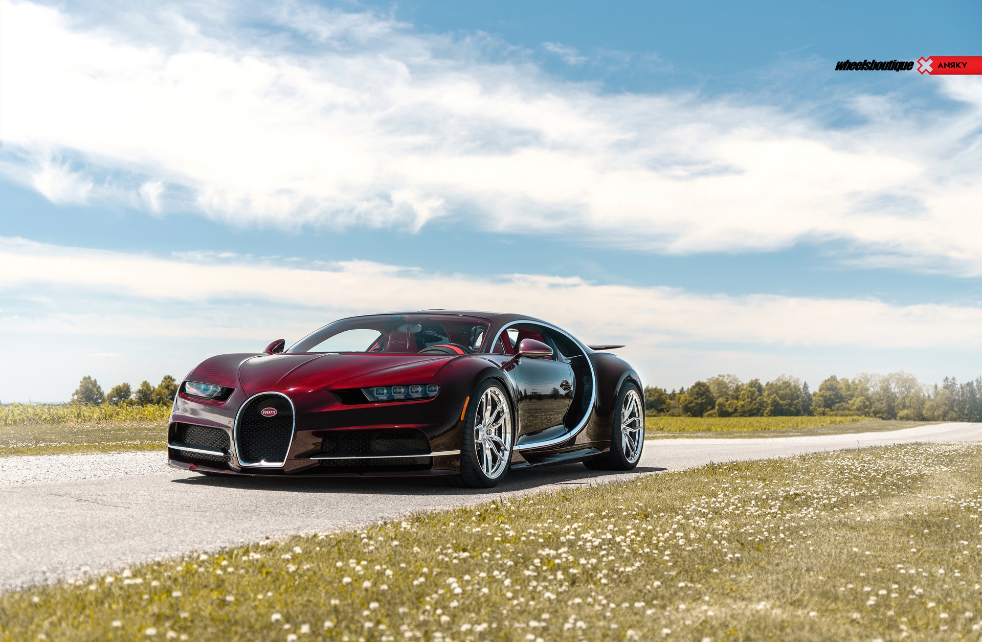 Bugatti Chiron | on ANRKY AN11 | Brushed Clear Center + Polished Clear Windows