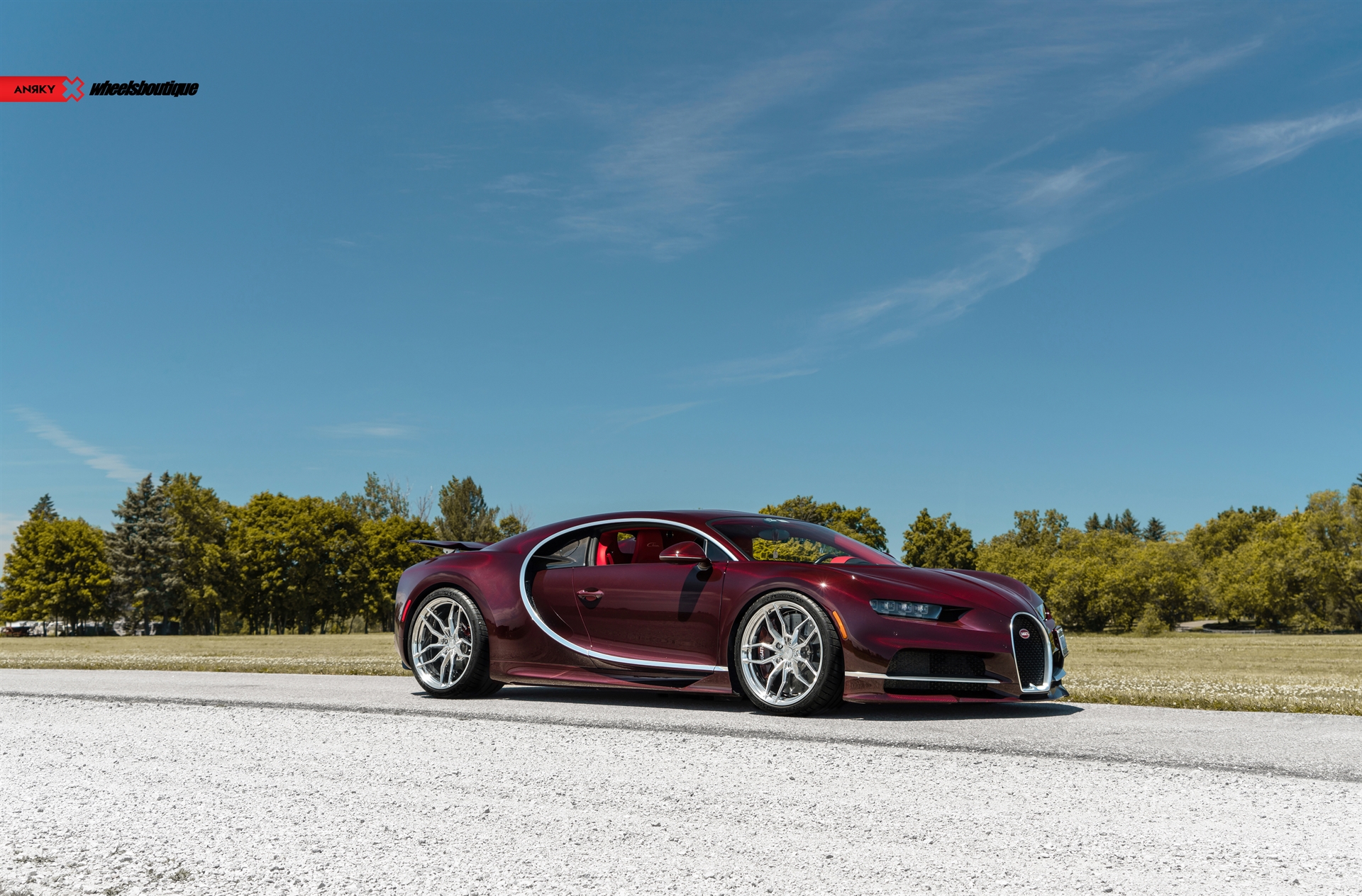 Bugatti Chiron | on ANRKY AN11 | Brushed Clear Center + Polished Clear Windows