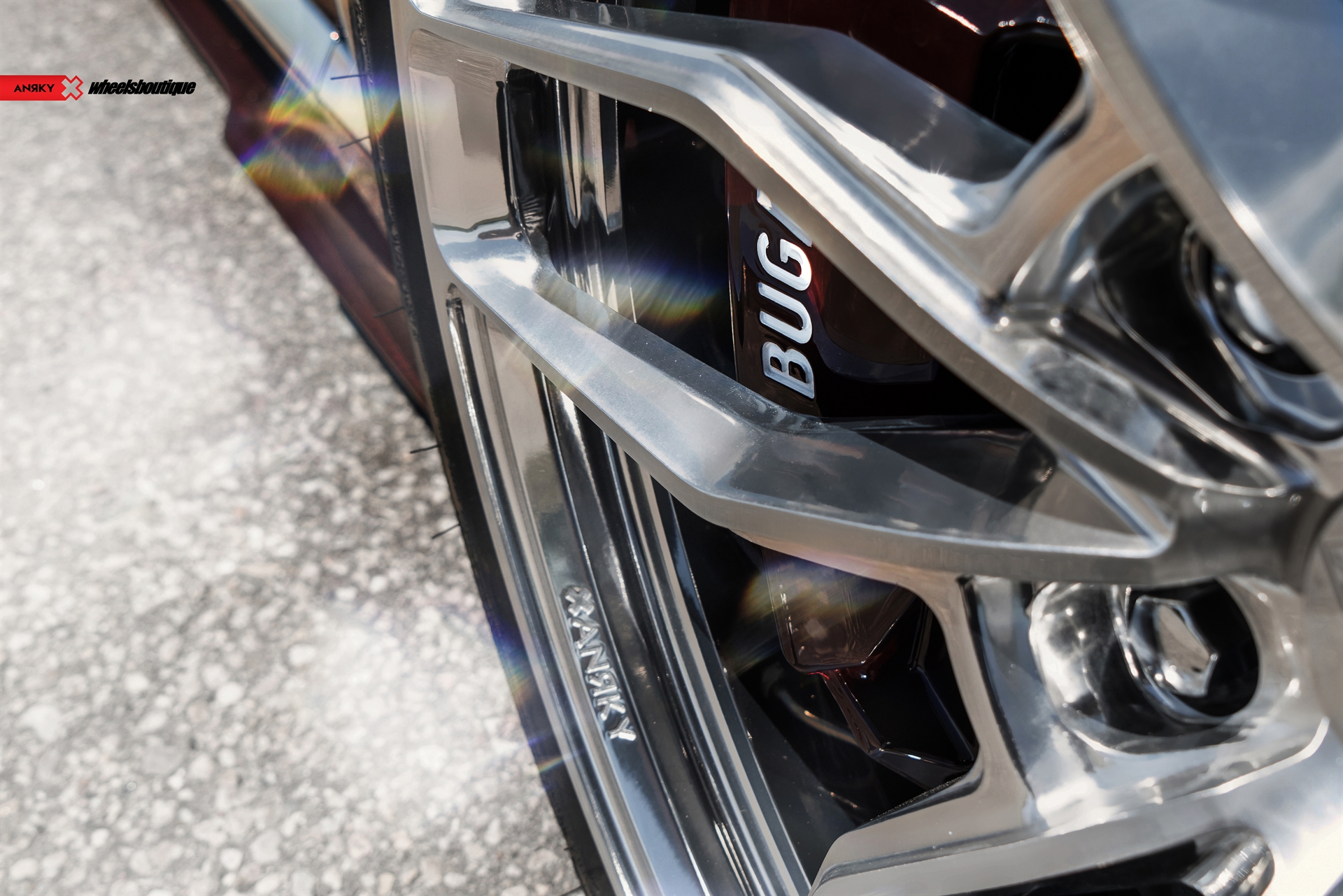 Bugatti Chiron | on ANRKY AN11 | Brushed Clear Center + Polished Clear Windows