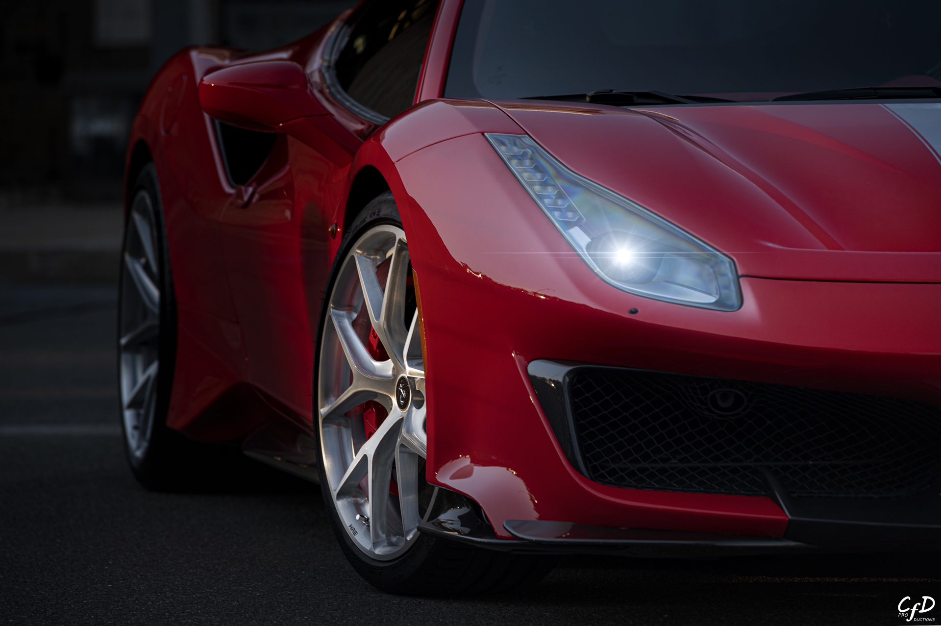 Ferrari 488 Pista | Rosso Corza | on HRE P101 | Brushed Clear