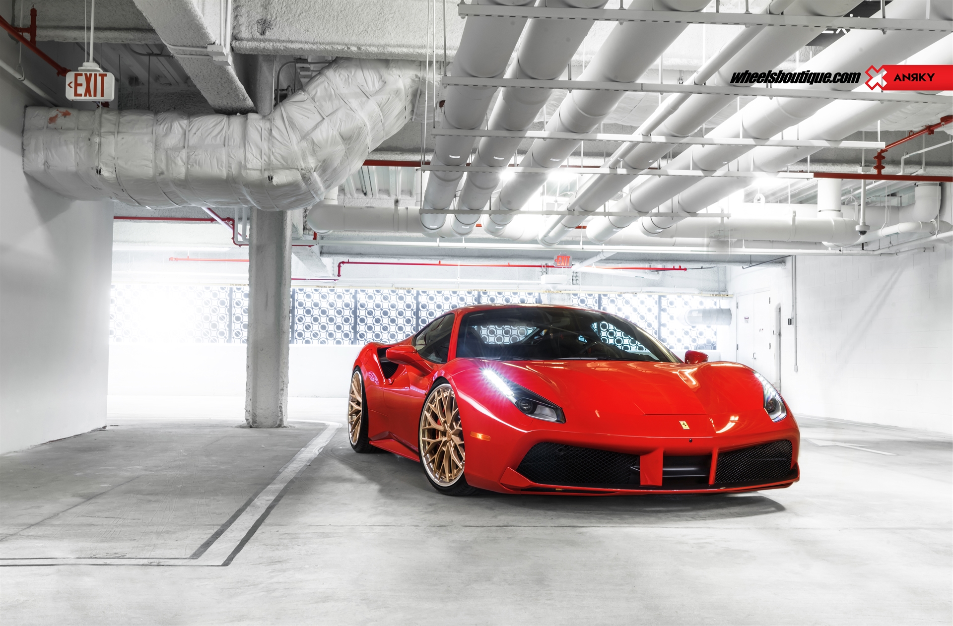 Ferrari 488 GTB | Rosso Corza | on ANRKY AN30 | Satin Gold