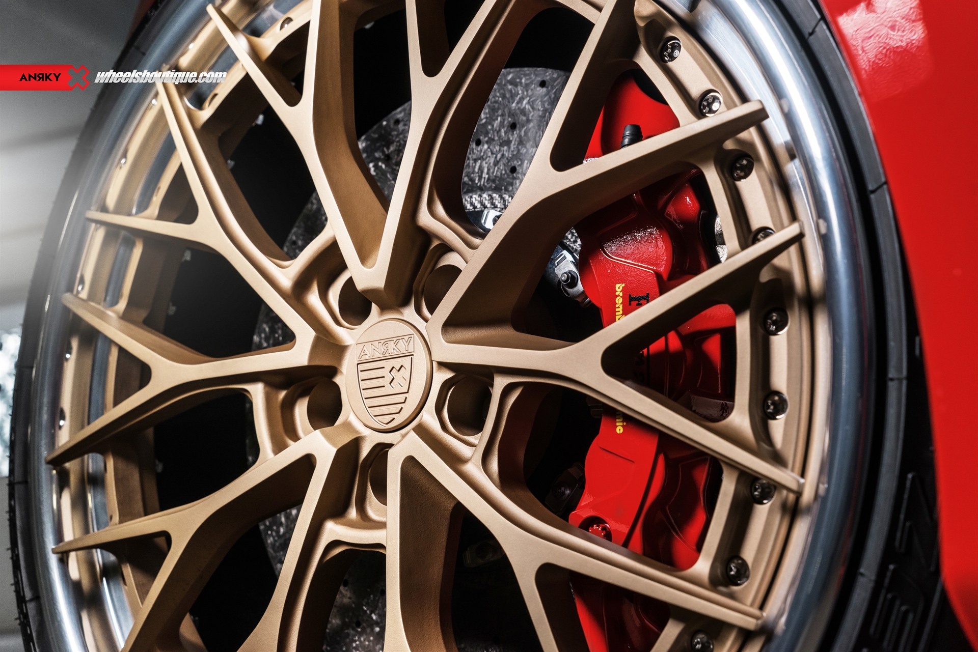 Ferrari 488 GTB | Rosso Corza | on ANRKY AN30 | Satin Gold