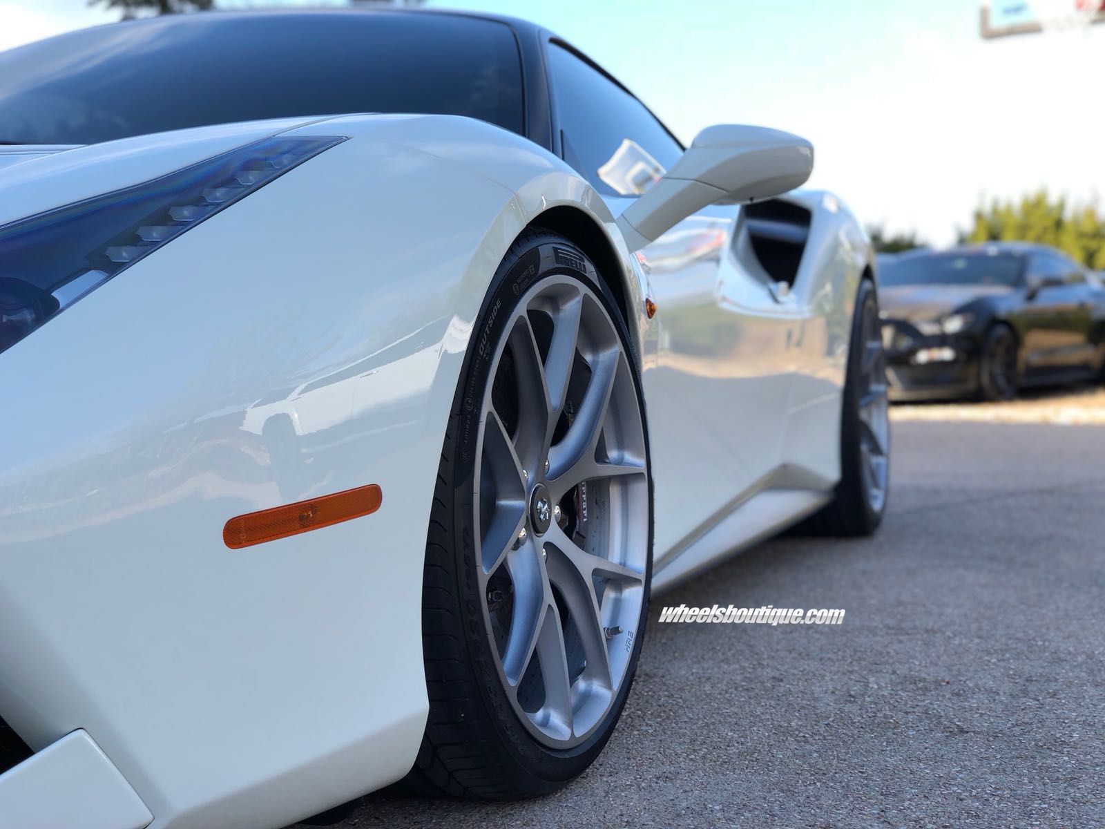 Ferrari 488 | Bianco Avus | on HRE P101 | Frozen Polished Clear