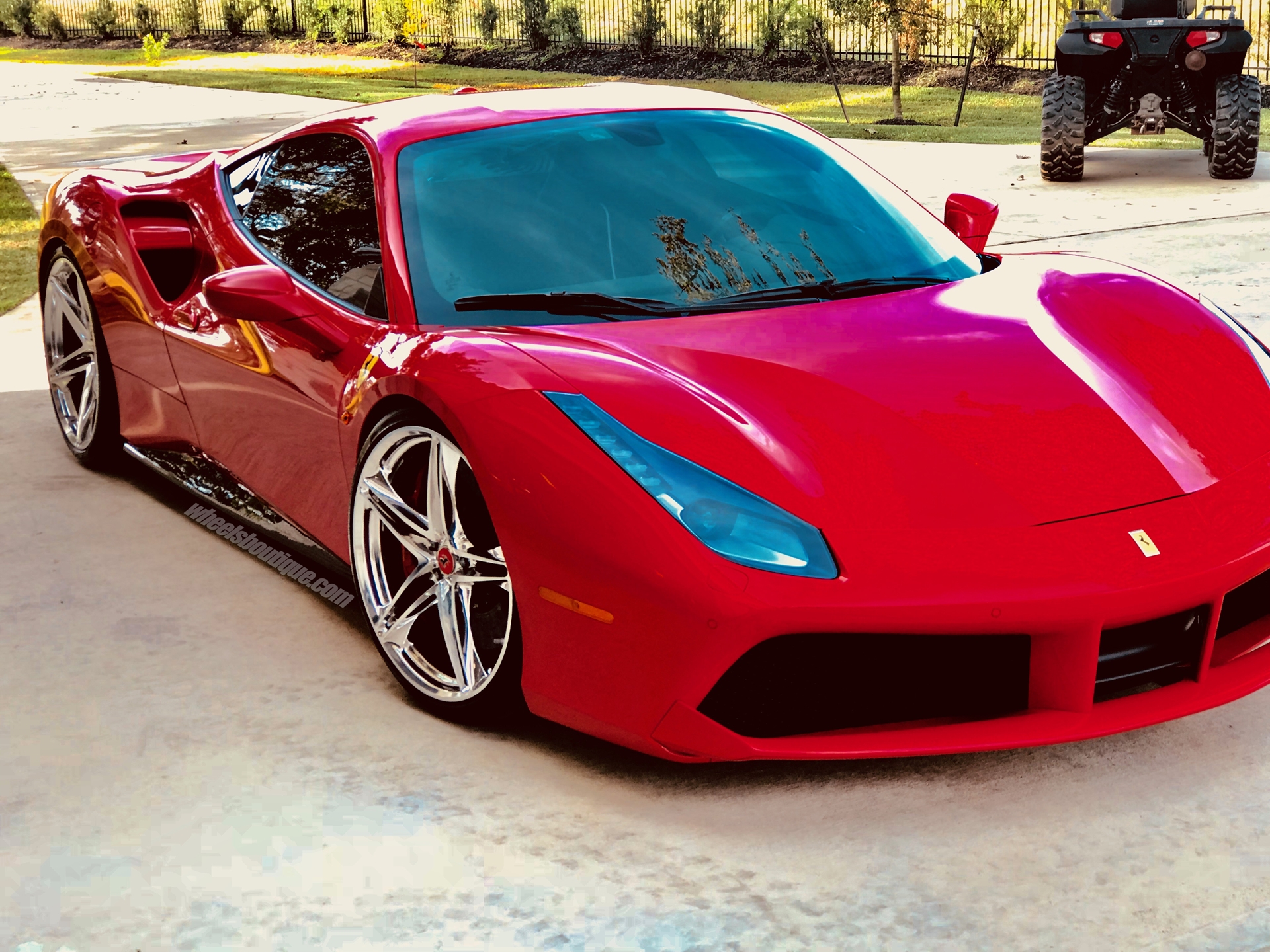 Ferrari 488 GTB | Rosso Corza | on HRE P207 | Polished Clear