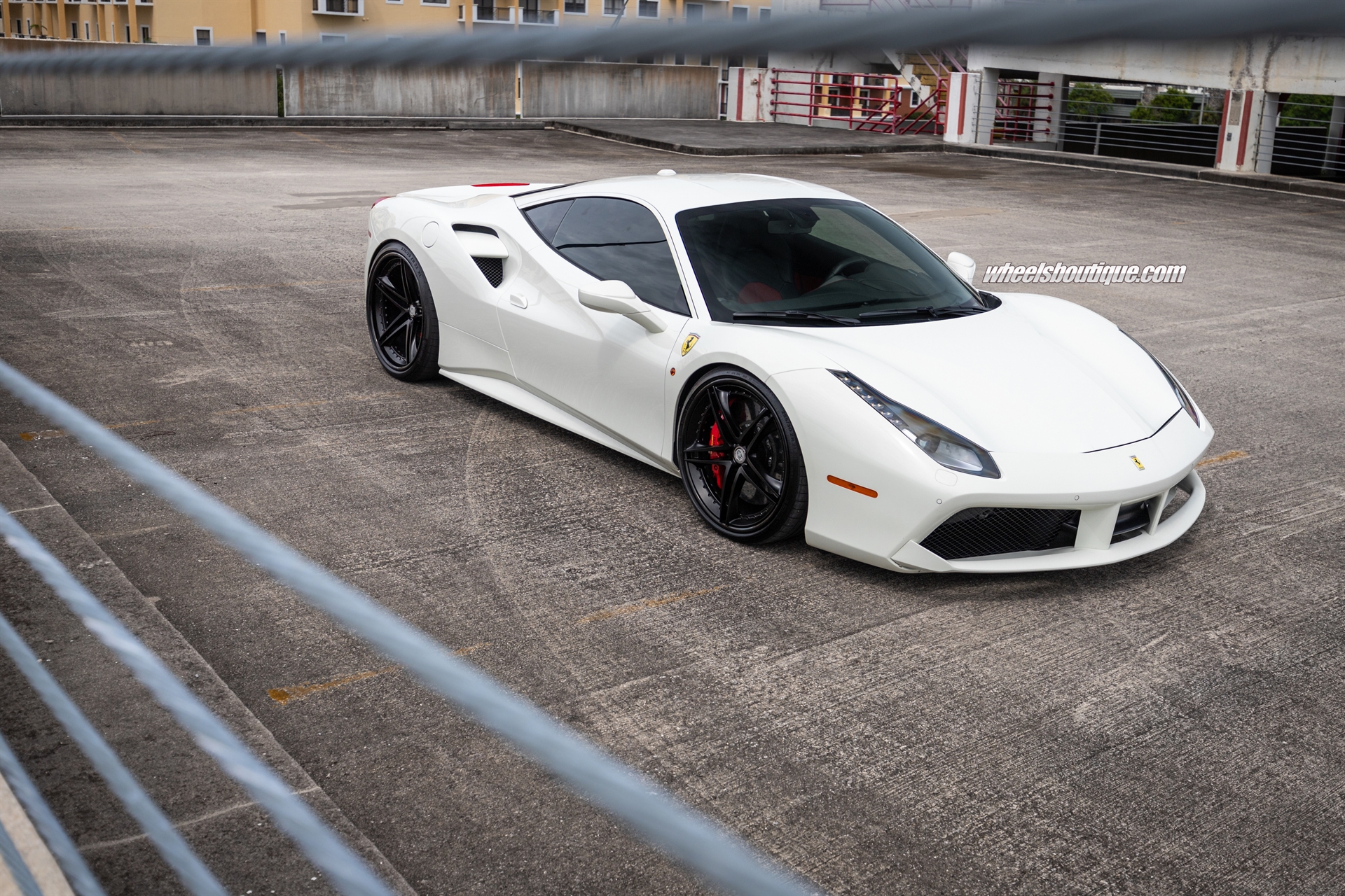 Ferrari 488 | Bianco Avus | on HRE S207 | Satin Black