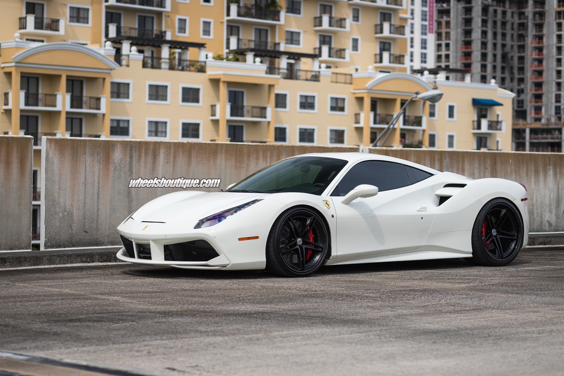 Ferrari 488 | Bianco Avus | on HRE S207 | Satin Black