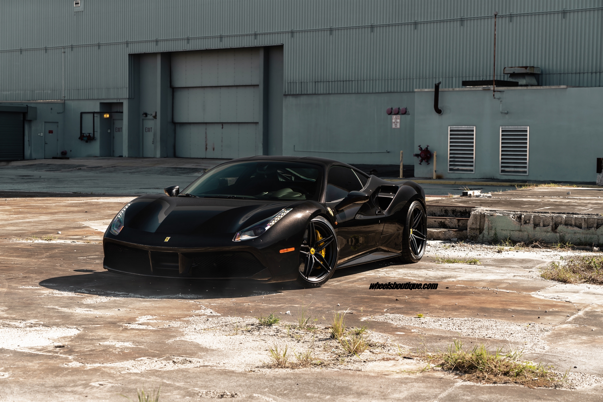 Ferrari 488 | Nero | on ANRKY P107SC | Satin Black