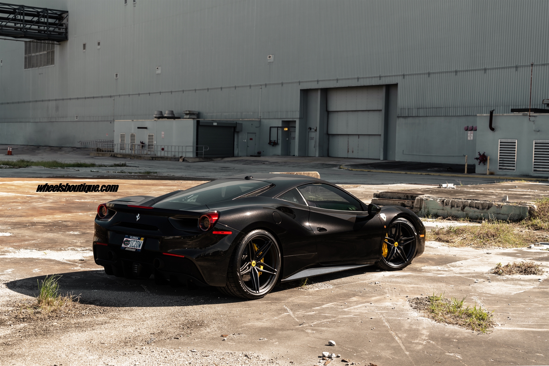 Ferrari 488 | Nero | on ANRKY P107SC | Satin Black