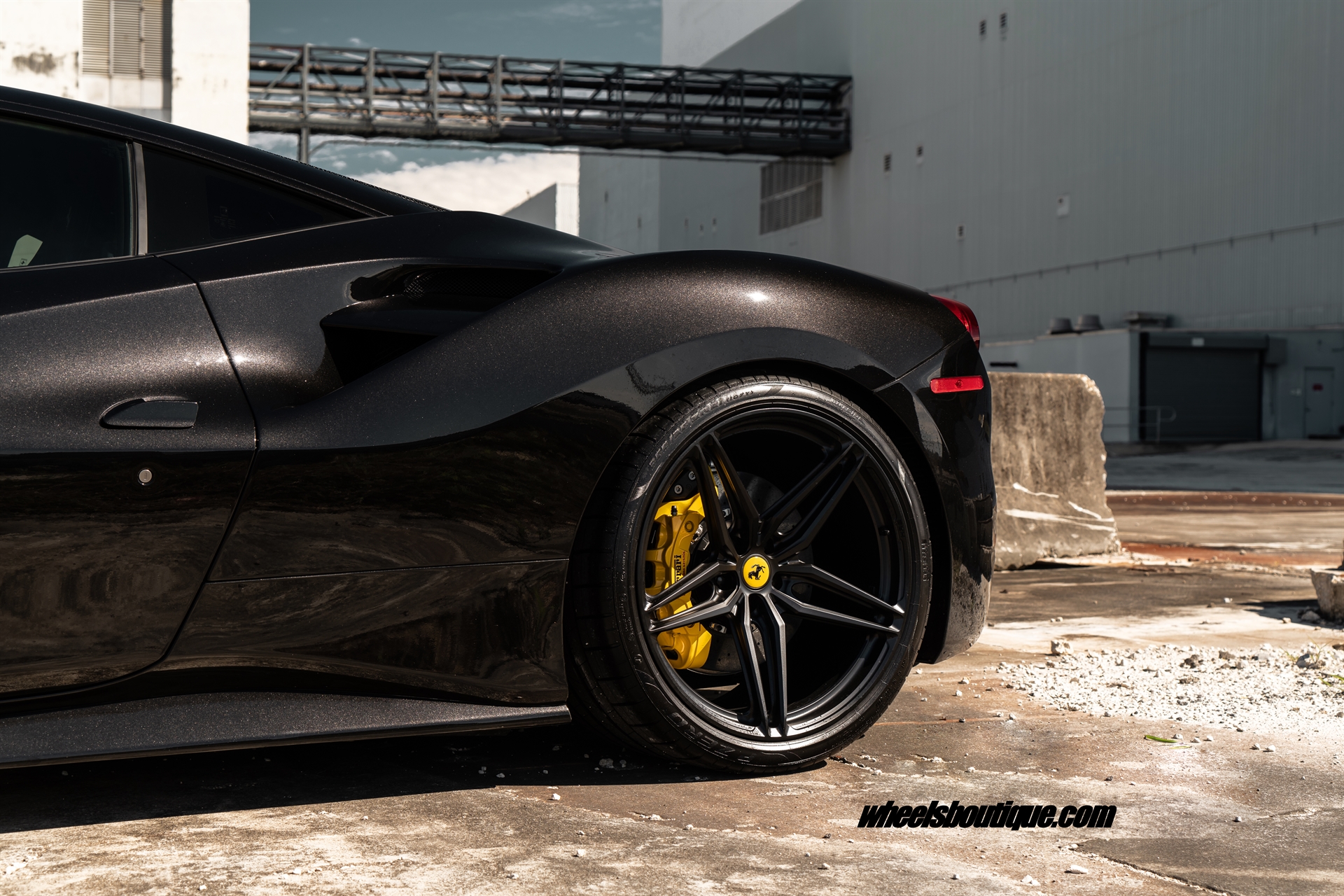 Ferrari 488 | Nero | on ANRKY P107SC | Satin Black