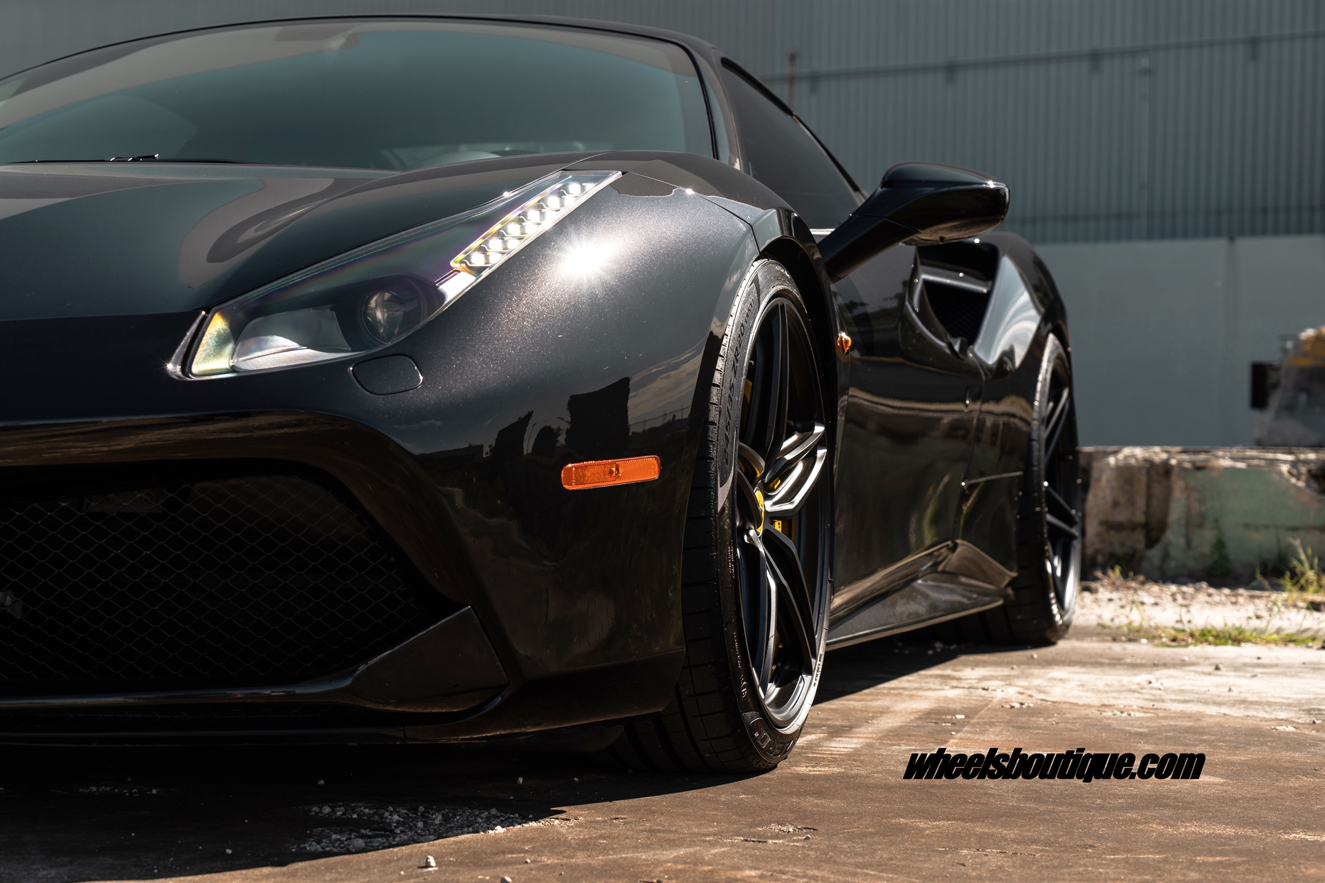 Ferrari 488 | Nero | on ANRKY P107SC | Satin Black