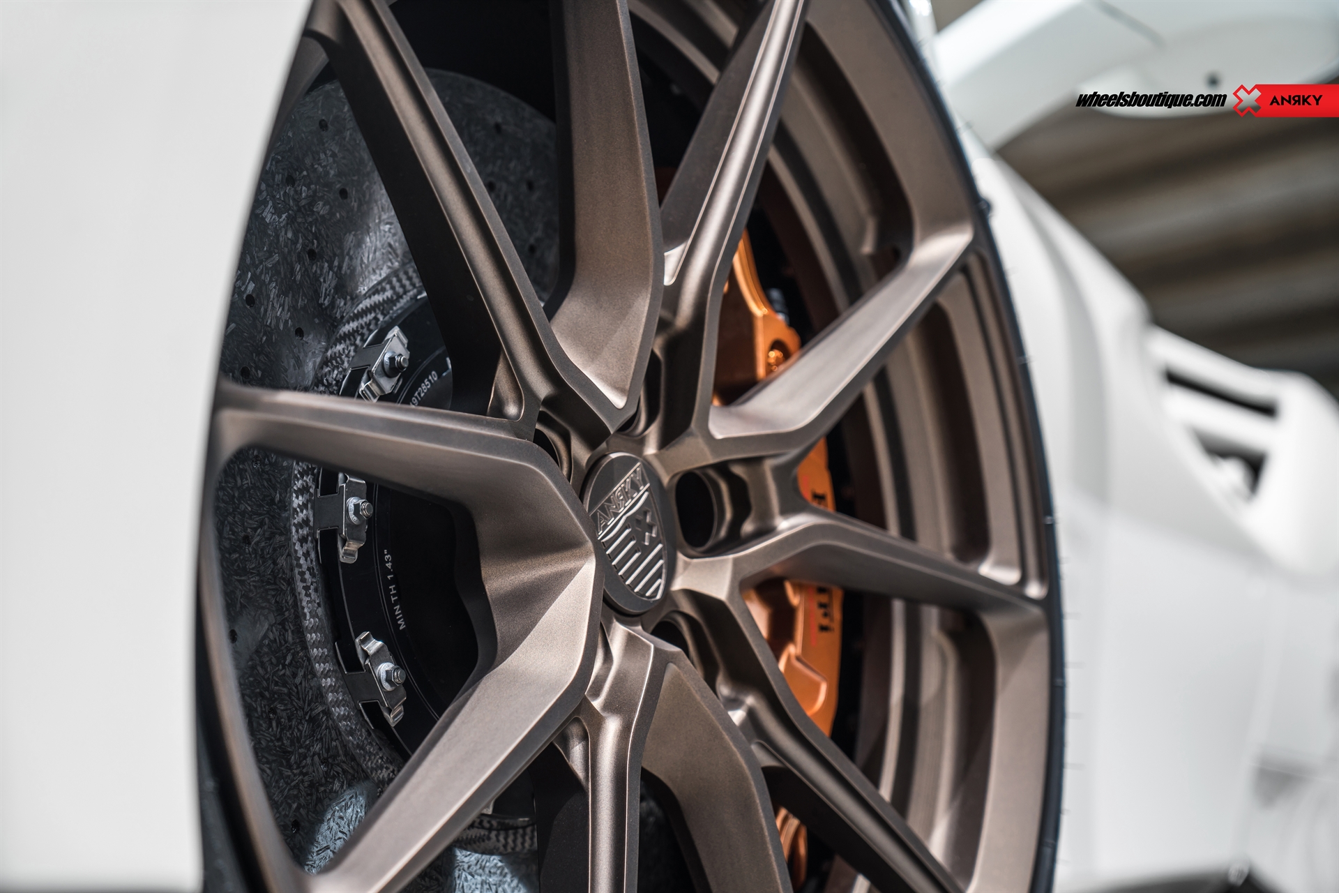 Ferrari 488 Spider | Bianco Avus | on ANRKY AN22 | Satin Bronze