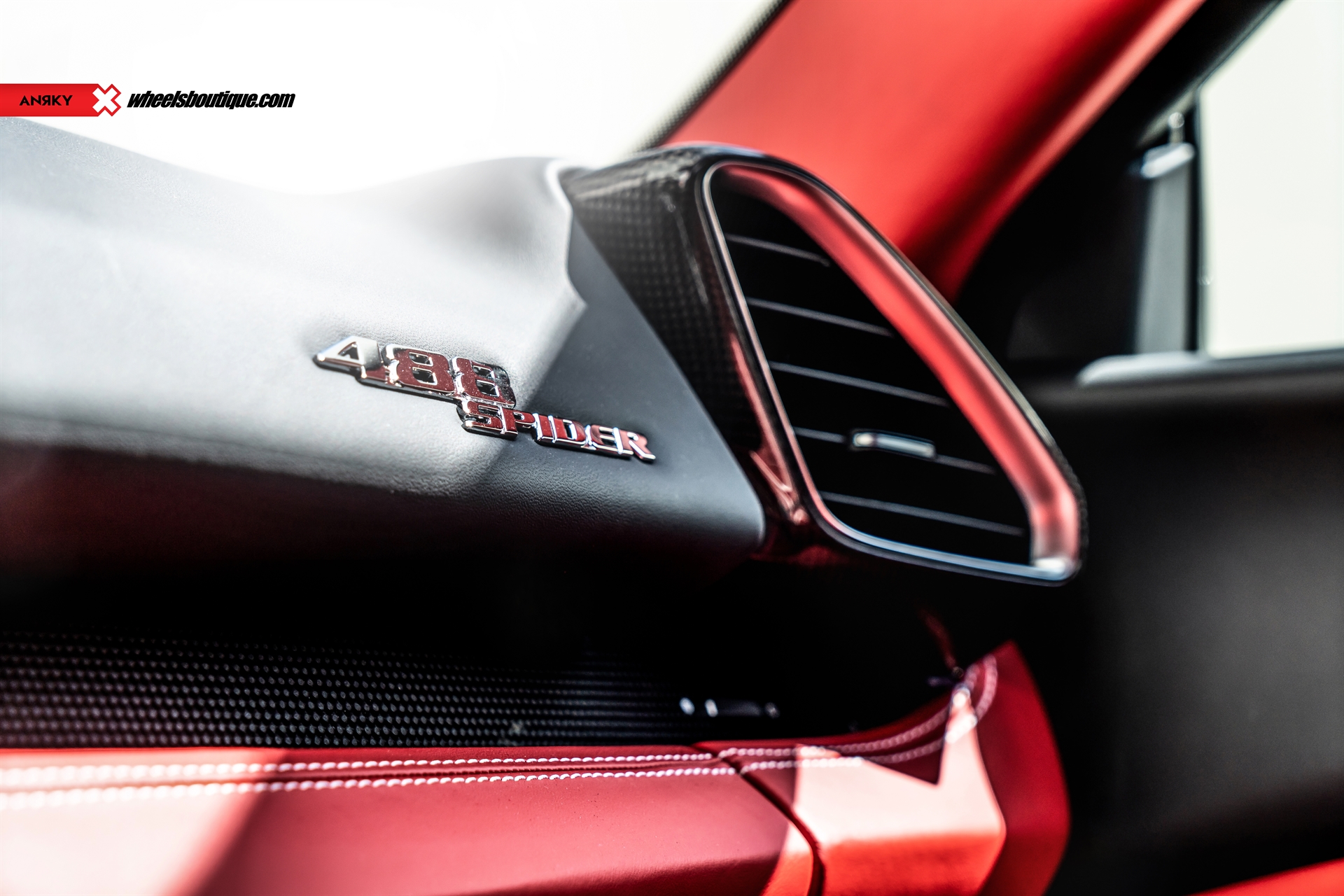 Ferrari 488 Spider | Bianco Avus | on ANRKY AN34 | Satin Black