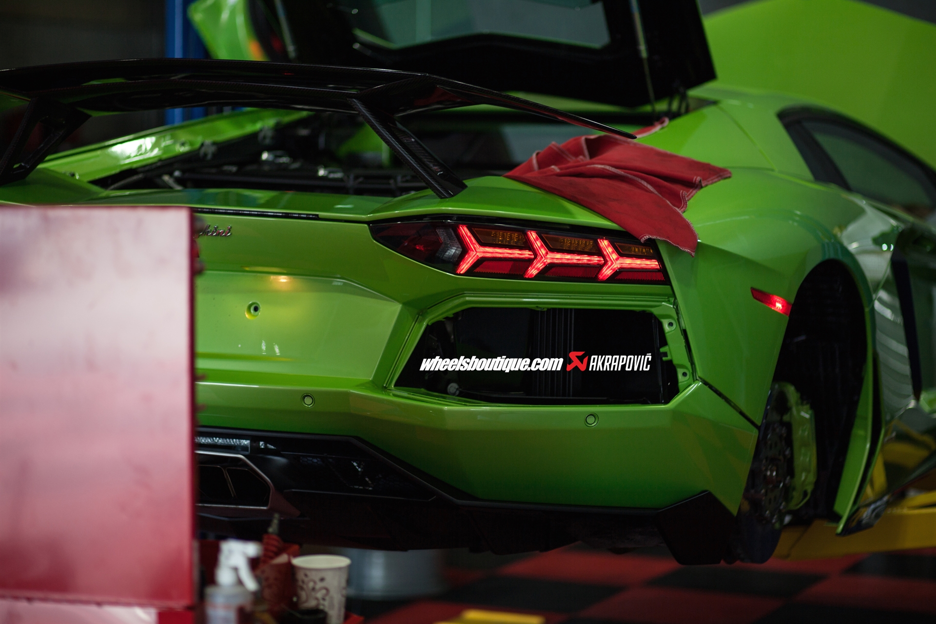 Lamborghini Aventador Akrapovic Exhaust Install