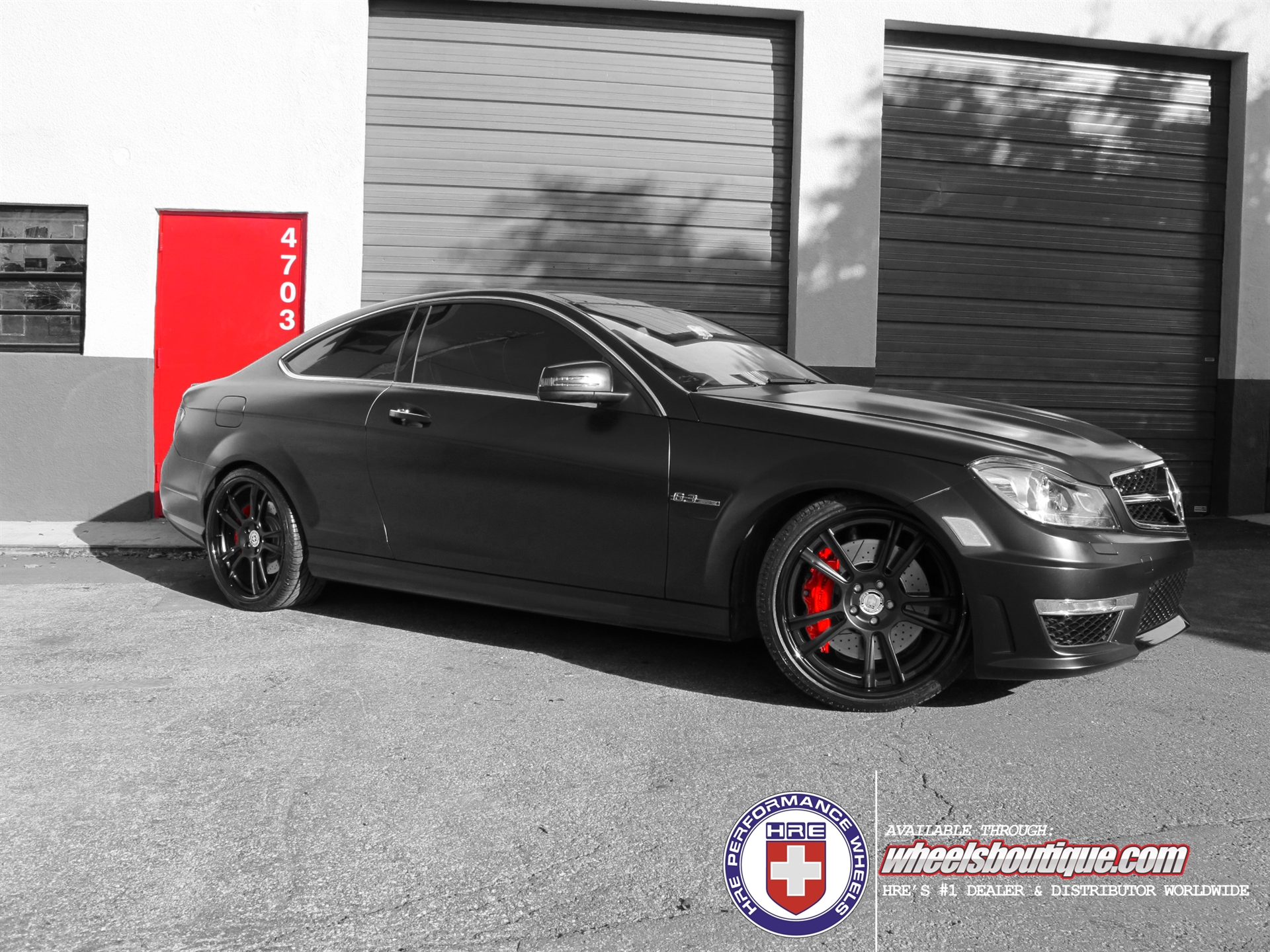 HRE 794RS | Mercedes C63 AMG Matte Black