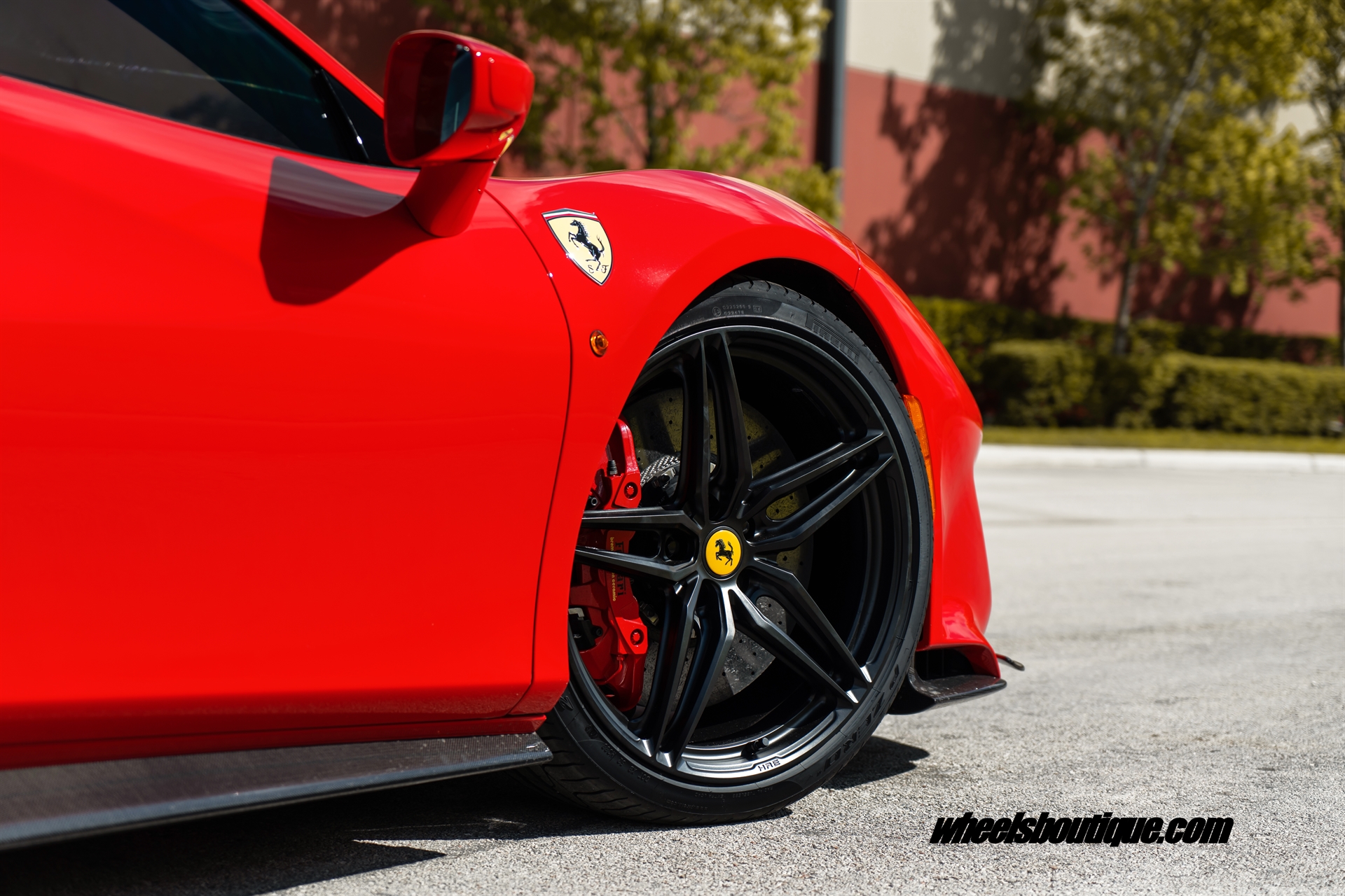 Ferrari 488 Pista | Rosso Corza | on HRE P107SC | Satin Black