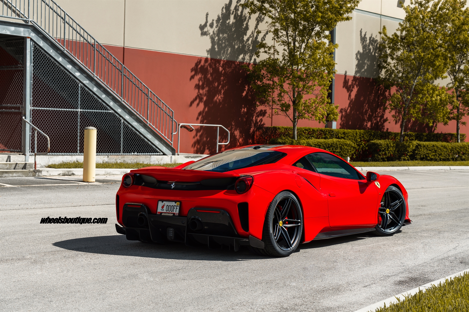 Ferrari 488 Pista | Rosso Corza | on HRE P107SC | Satin Black