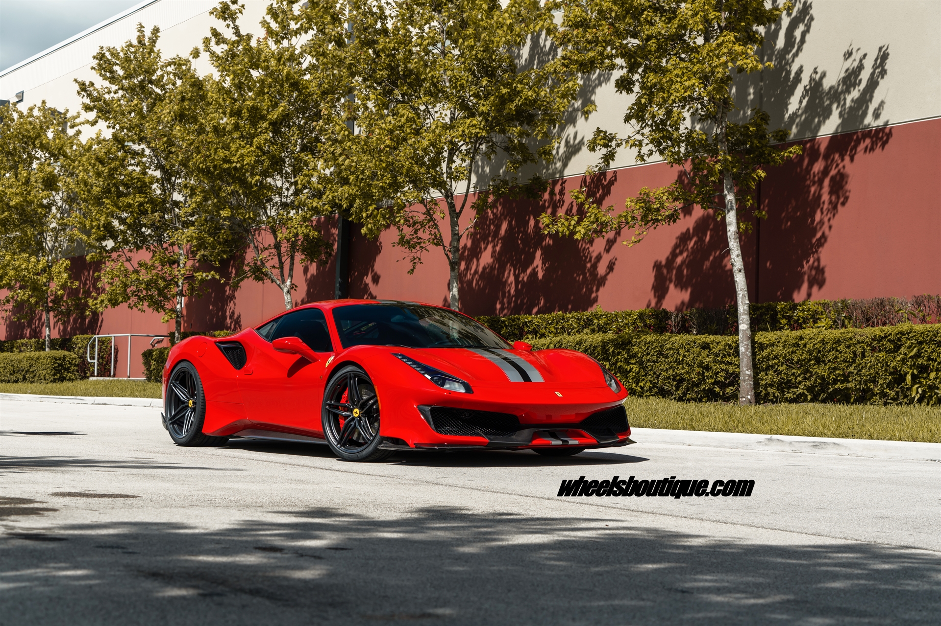 Ferrari 488 Pista | Rosso Corza | on HRE P107SC | Satin Black