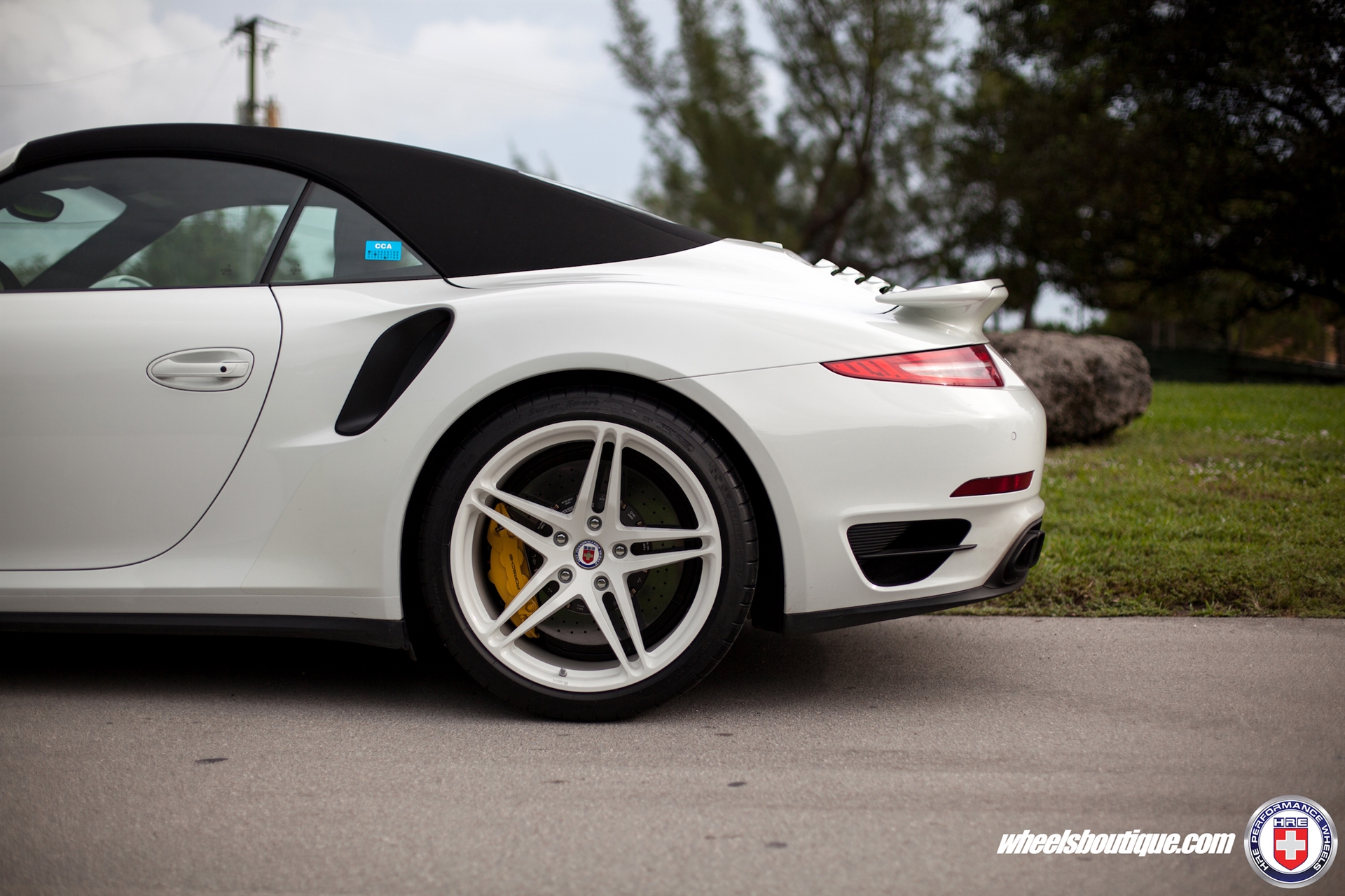 HRE P107 | White Porsche 991 Turbo S