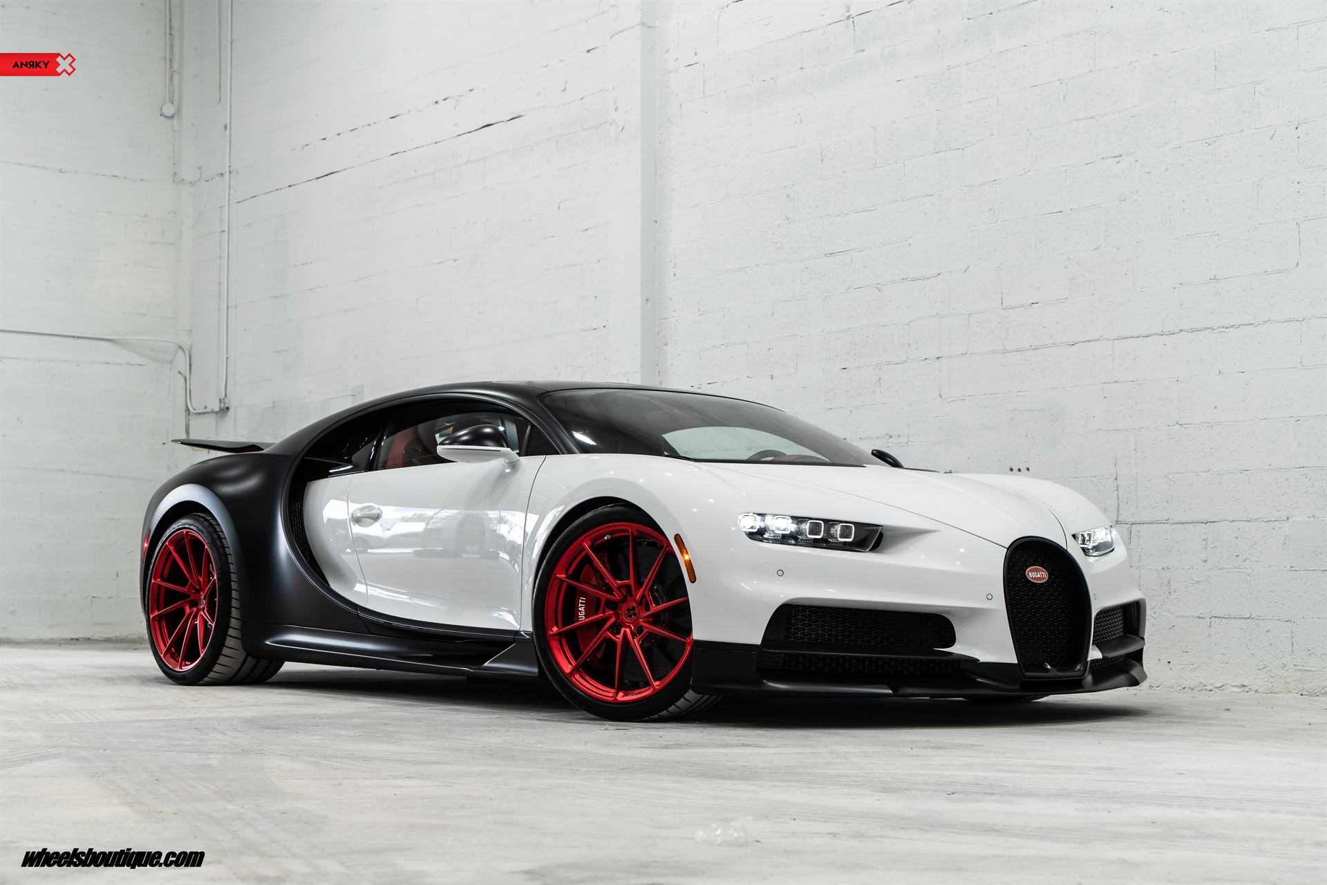 Bugatti Chiron | on ANRKY AN13 | Frozen Polished Red