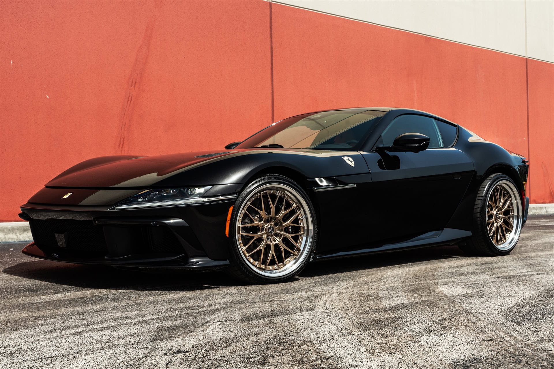 Ferrari 12 Cilindri | Nero Daytona | on ANRKY RS1 | Mirror Polished Champagne