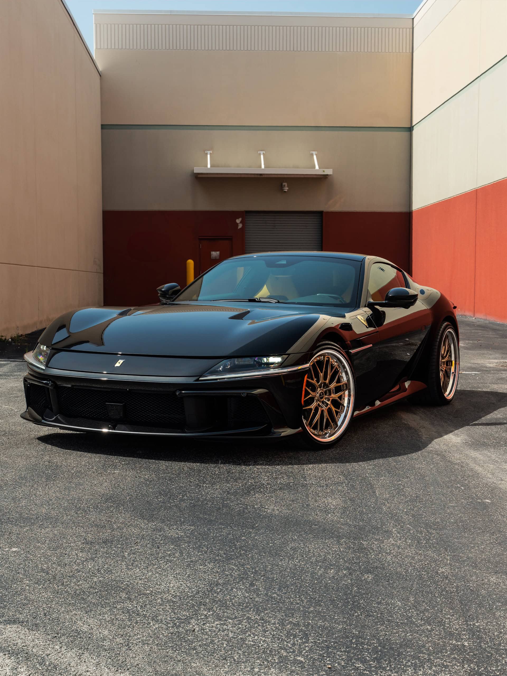 Photo 21 of Ferrari 12 Cilindri | Nero Daytona | on ANRKY RS1 | Mirror Polished Champagne