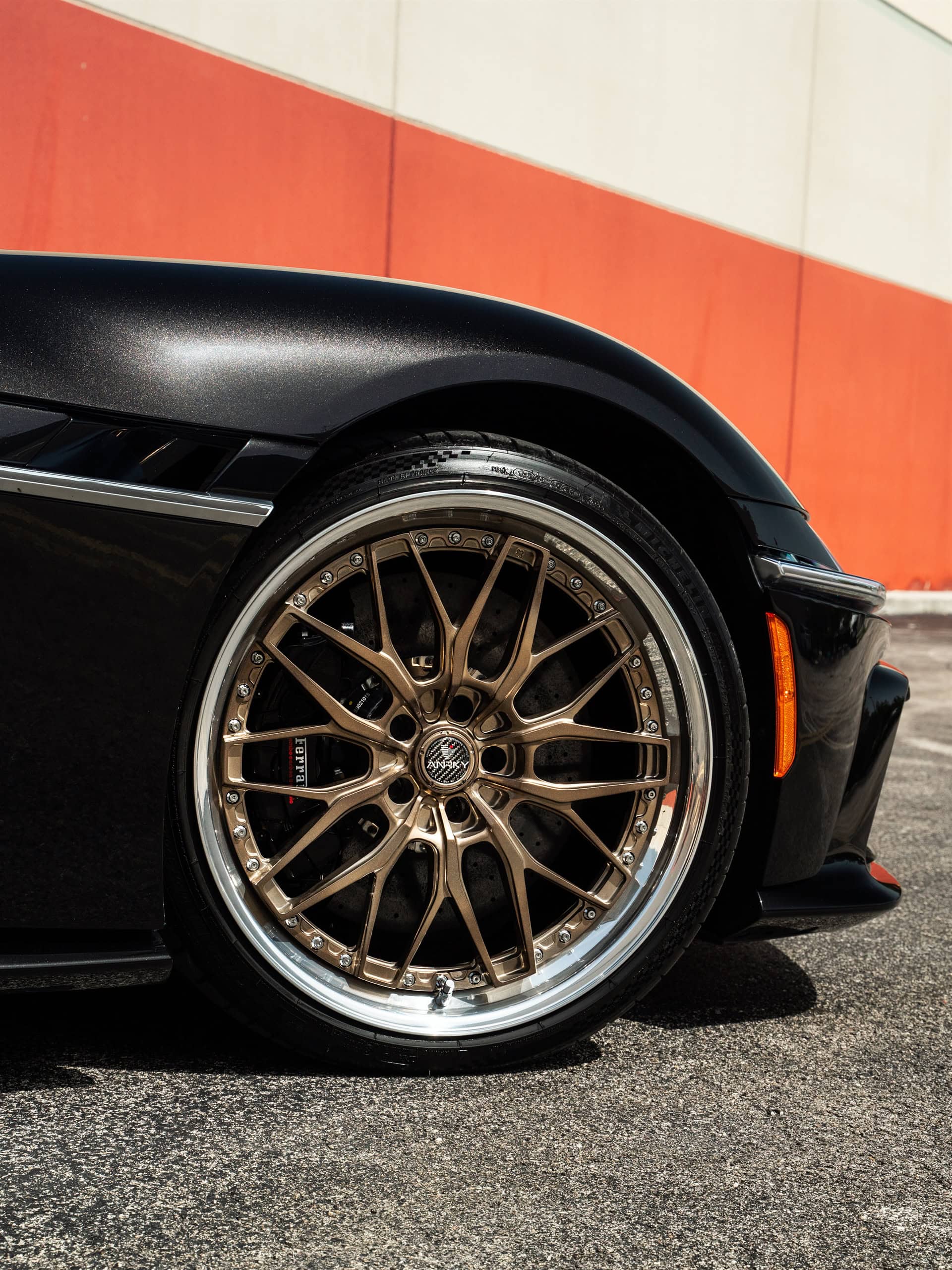 Photo 25 of Ferrari 12 Cilindri | Nero Daytona | on ANRKY RS1 | Mirror Polished Champagne