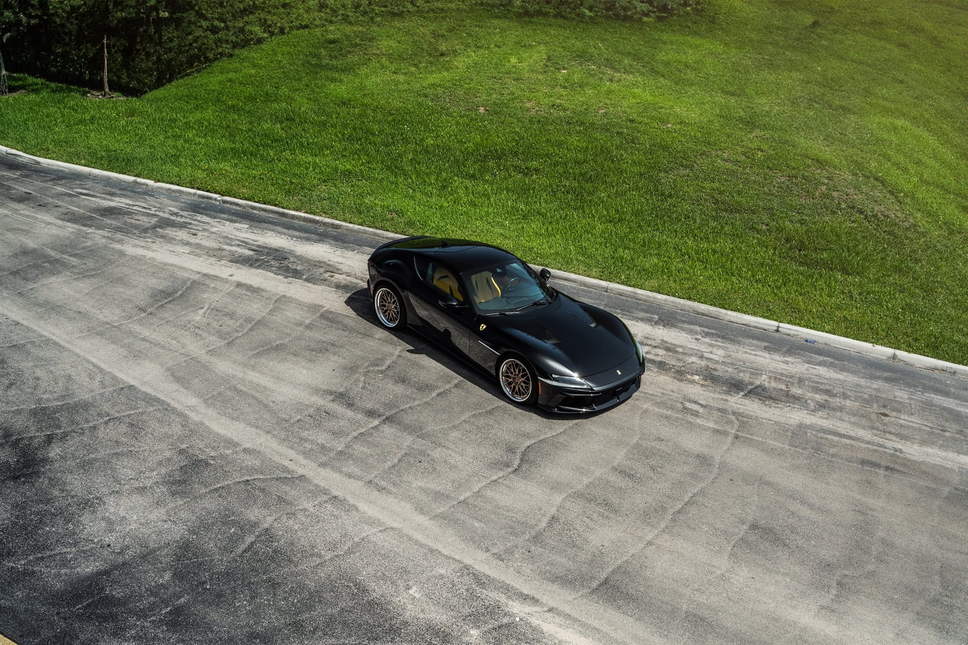 Photo 35 of Ferrari 12 Cilindri | Nero Daytona | on ANRKY RS1 | Mirror Polished Champagne