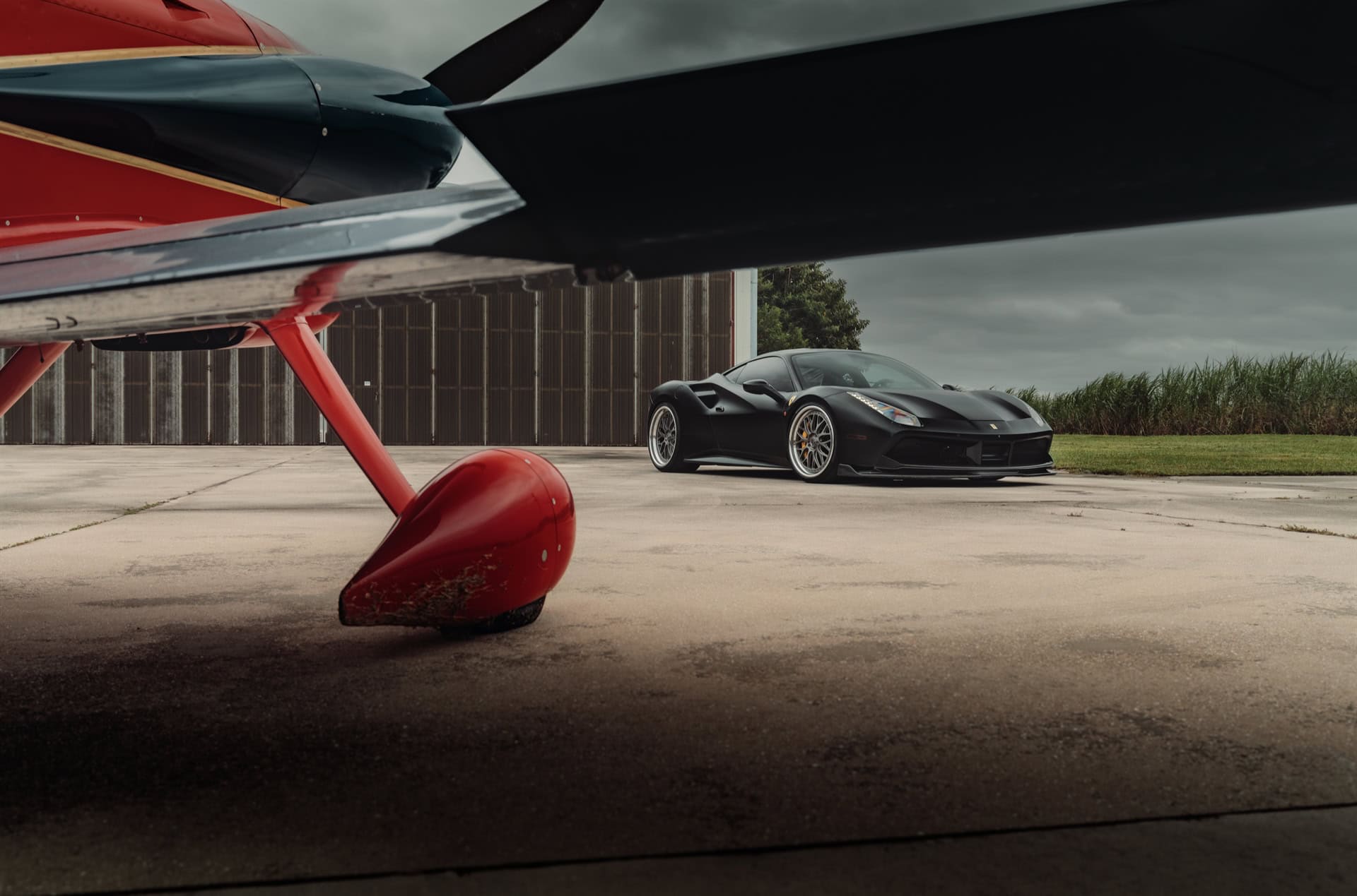 Ferrari 488 GTB | Nero Opaco | on 1886 S001 Wheels | Double Dark Tint