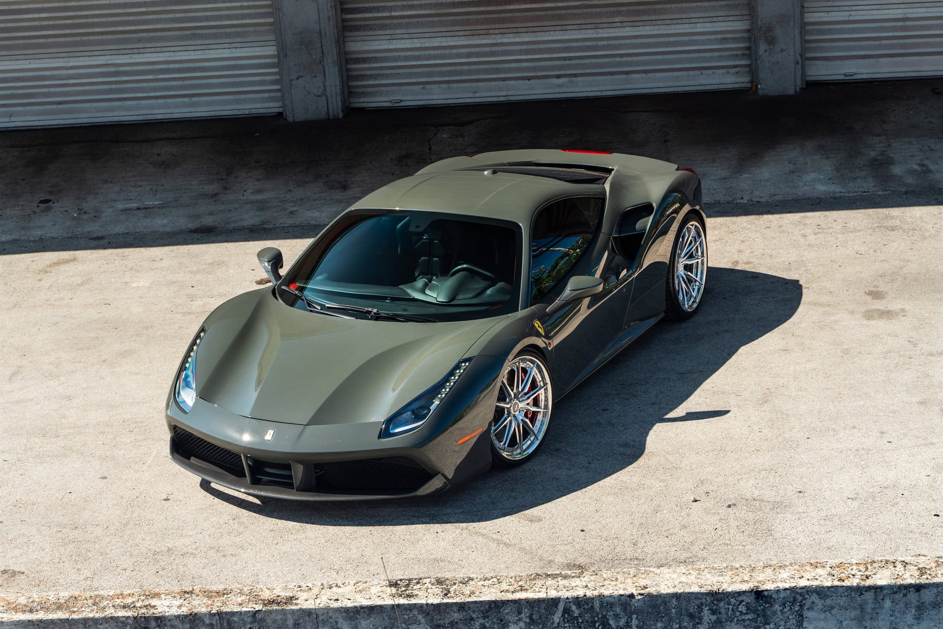 Ferrari 488 GTB | Grigio Medio | on HRE S104SC | Polished Clear
