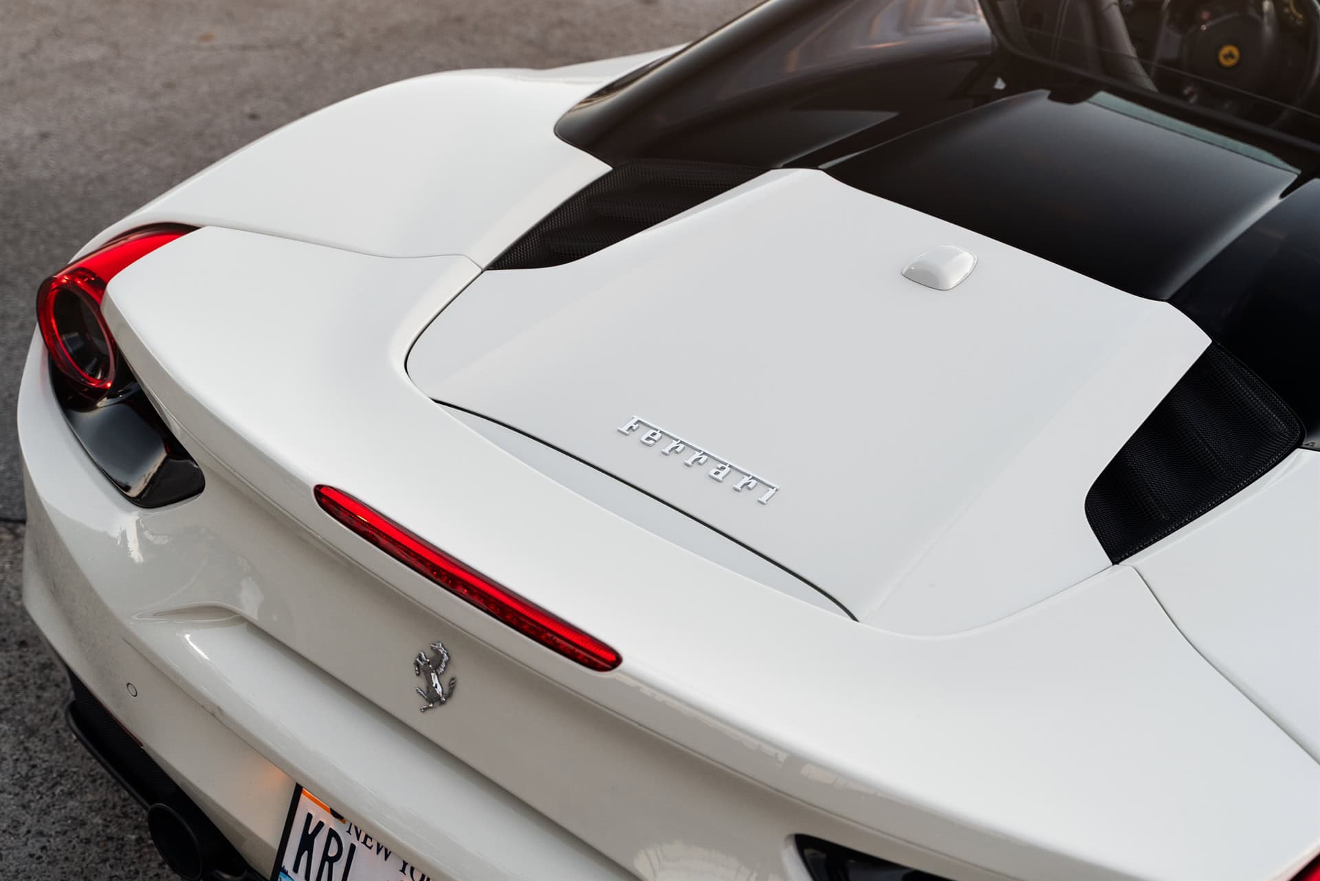 Ferrari 488 GTB Spyder | Bianco Avus | on ANRKY AN12 | Gloss Black
