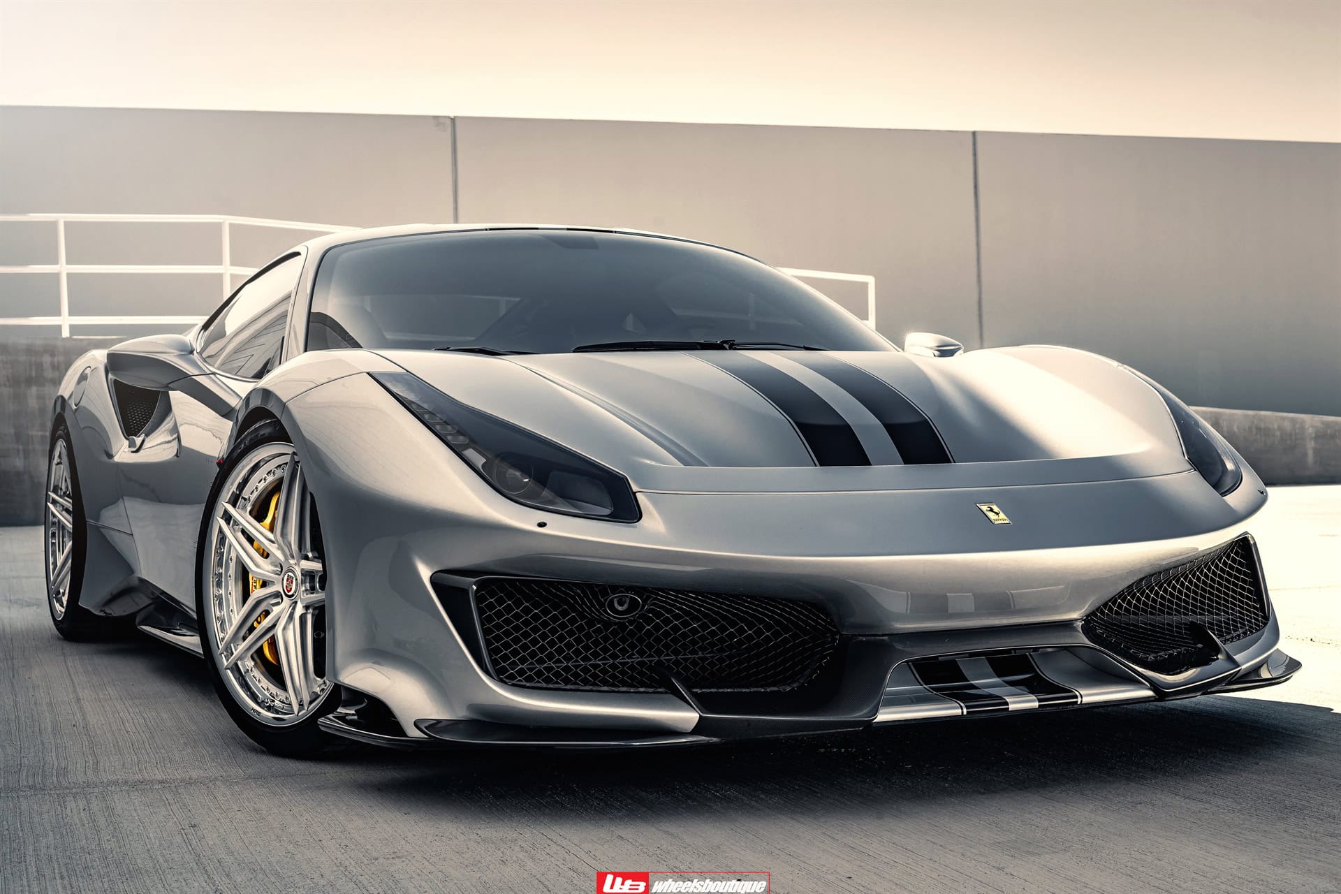 Ferrari 488 Pista | Argento Nürburgring | on HRE S107SC | Brushed Clear