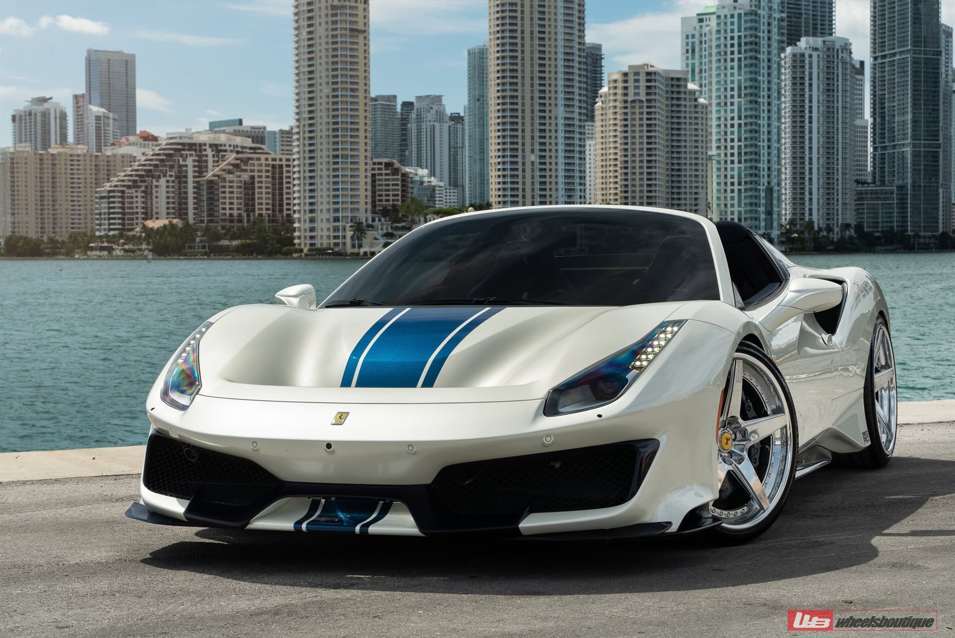 Ferrari 488 Pista | Bianco Avus | on ANRKY RS5.3 | Brushed Clear