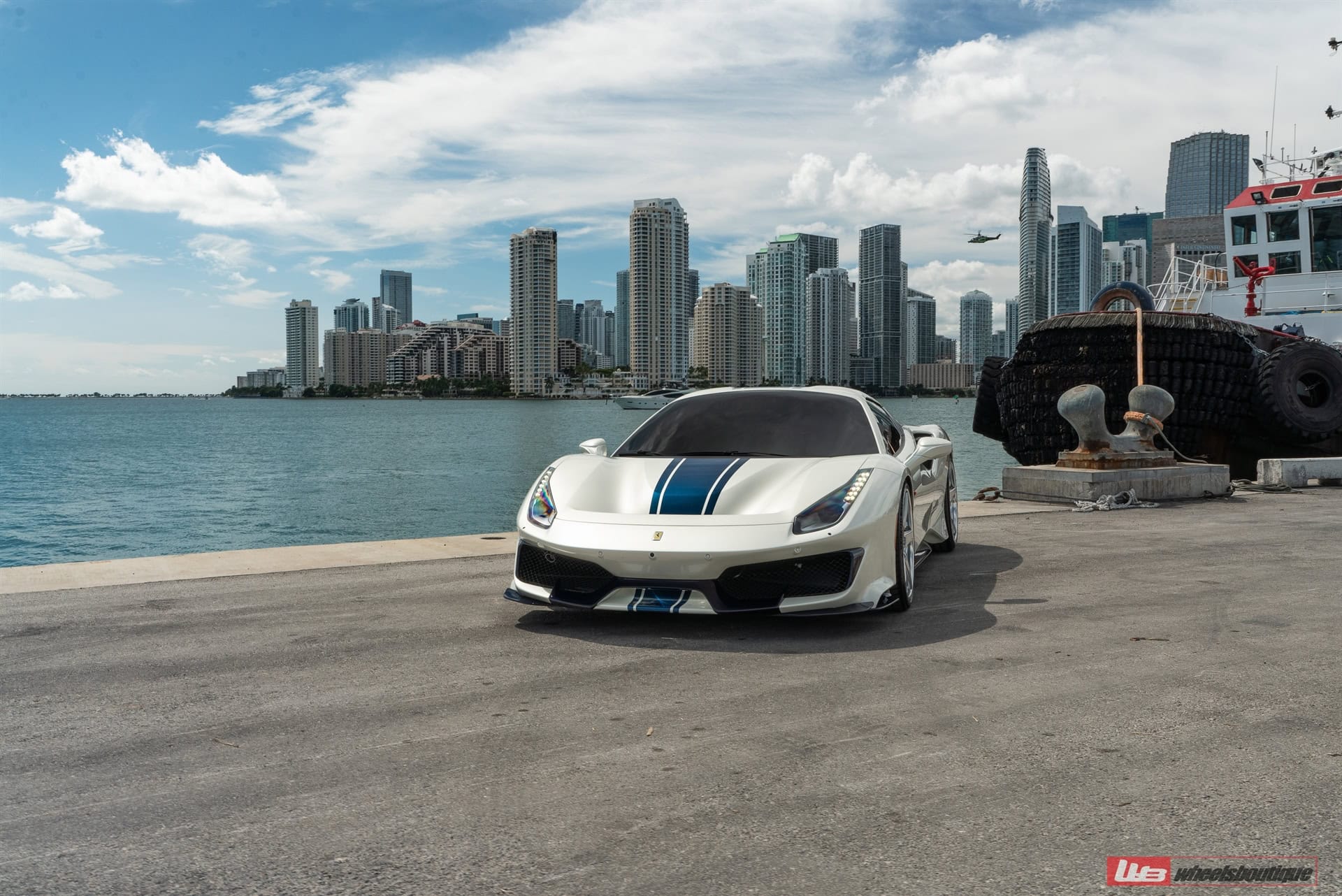 Ferrari 488 Pista | Bianco Avus | on ANRKY RS5.3 | Brushed Clear