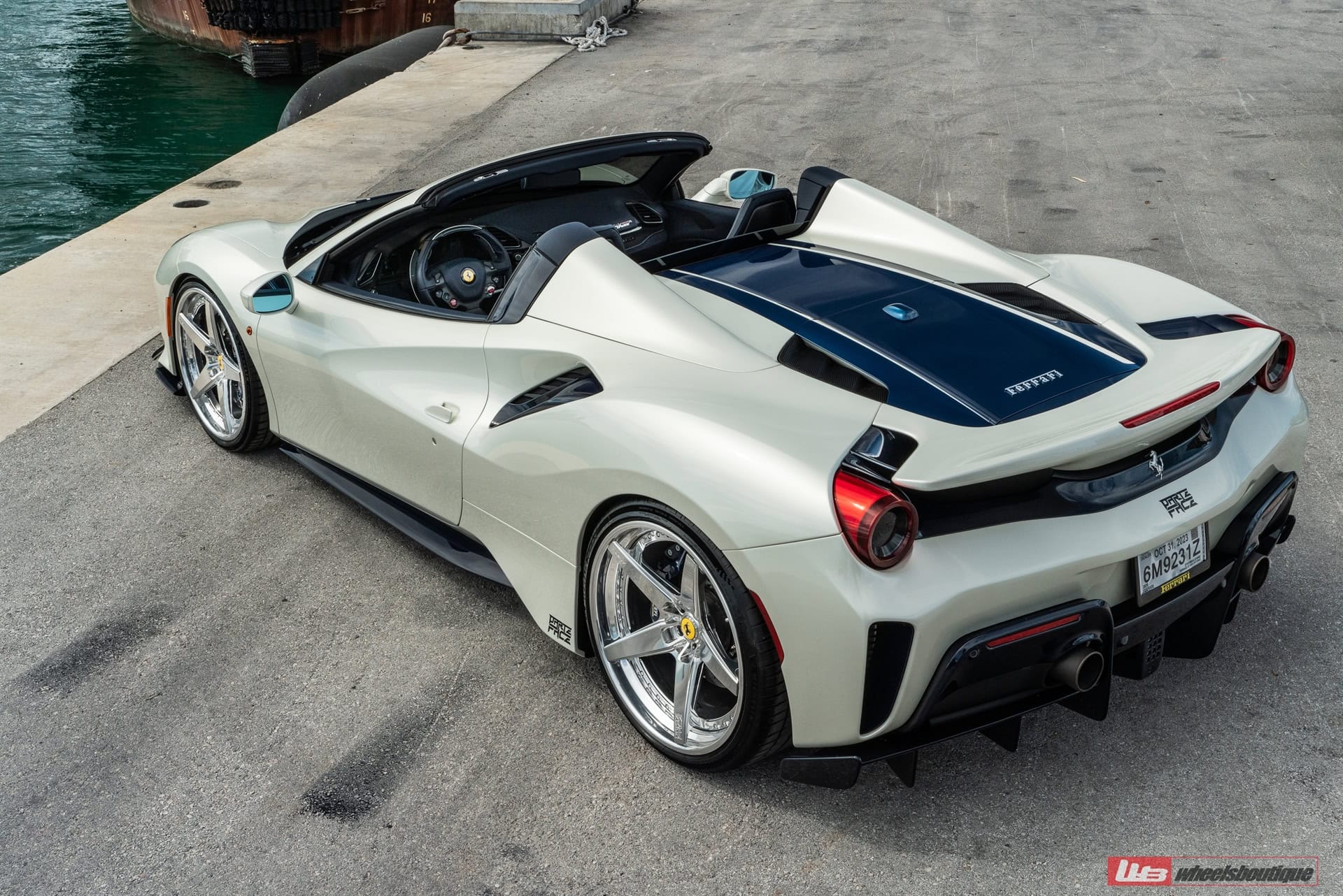 Photo 27 of Ferrari 488 Pista | Bianco Avus | on ANRKY RS5.3 | Brushed Clear
