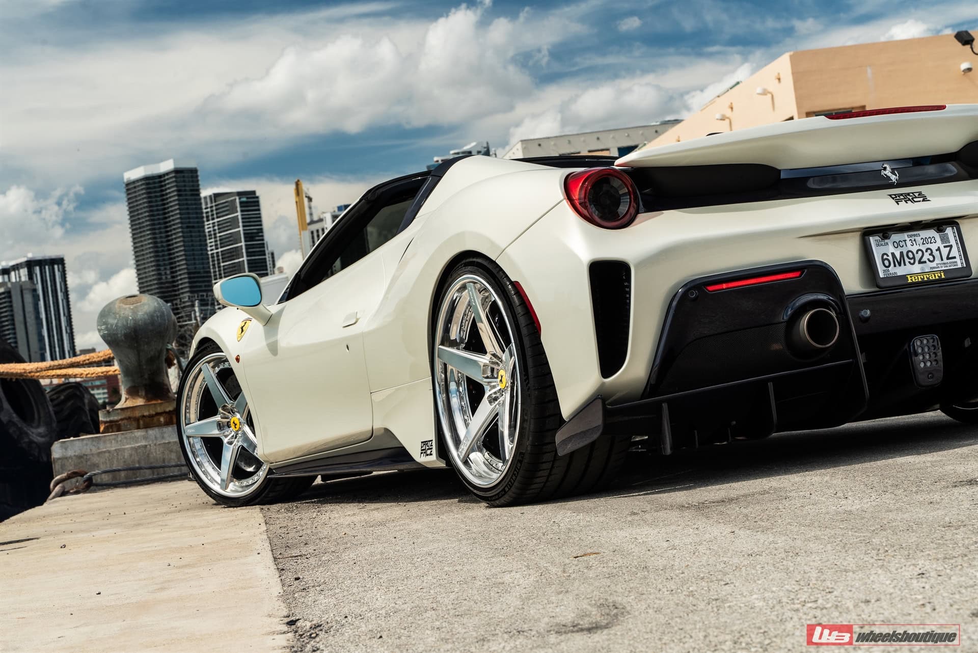 Photo 37 of Ferrari 488 Pista | Bianco Avus | on ANRKY RS5.3 | Brushed Clear