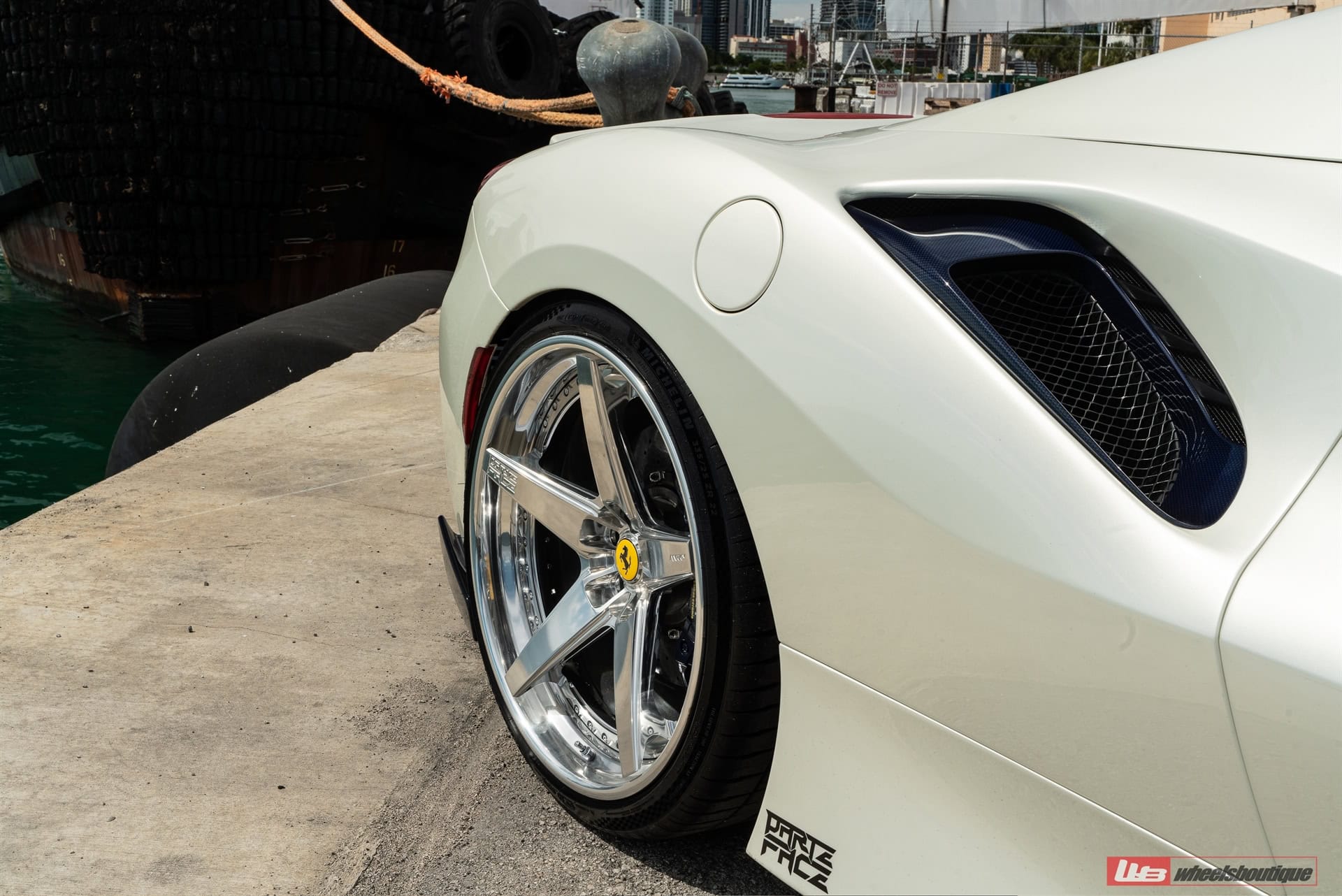 Photo 44 of Ferrari 488 Pista | Bianco Avus | on ANRKY RS5.3 | Brushed Clear