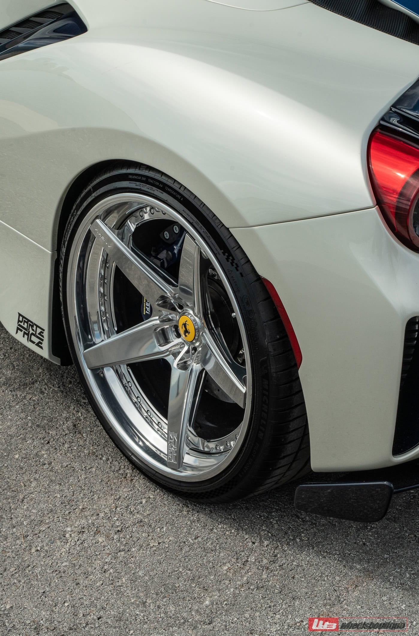 Photo 45 of Ferrari 488 Pista | Bianco Avus | on ANRKY RS5.3 | Brushed Clear