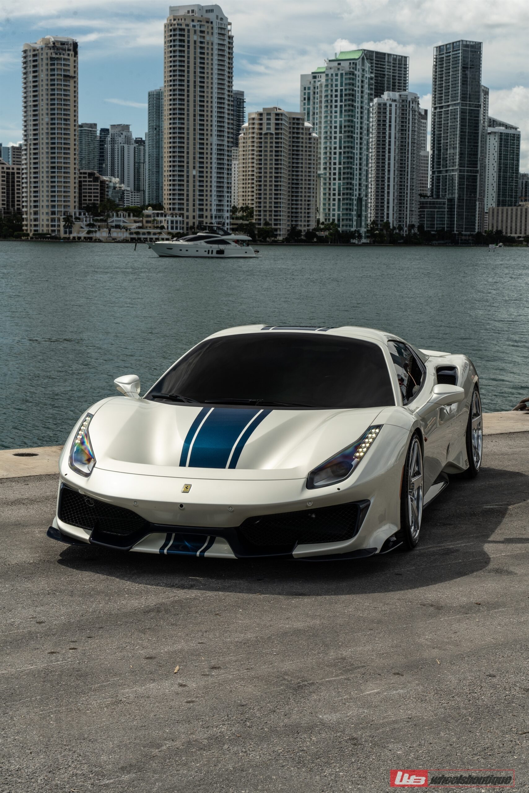 Photo 49 of Ferrari 488 Pista | Bianco Avus | on ANRKY RS5.3 | Brushed Clear
