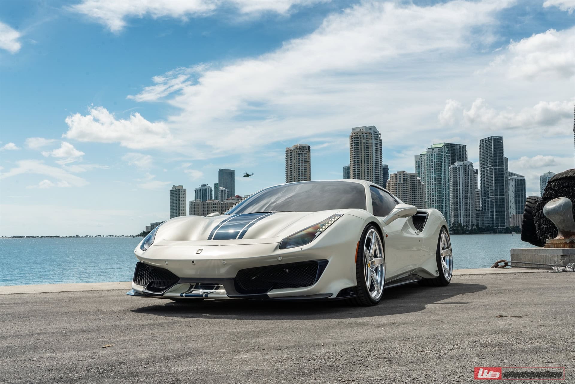 Photo 51 of Ferrari 488 Pista | Bianco Avus | on ANRKY RS5.3 | Brushed Clear