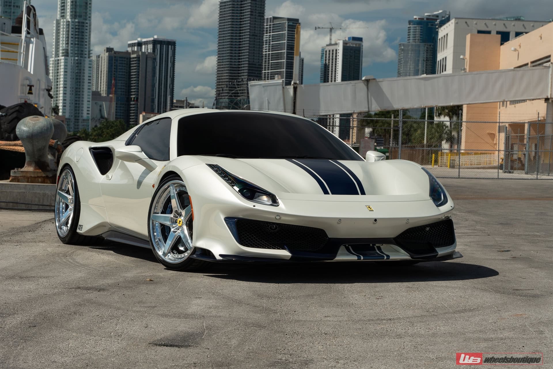 Photo 57 of Ferrari 488 Pista | Bianco Avus | on ANRKY RS5.3 | Brushed Clear