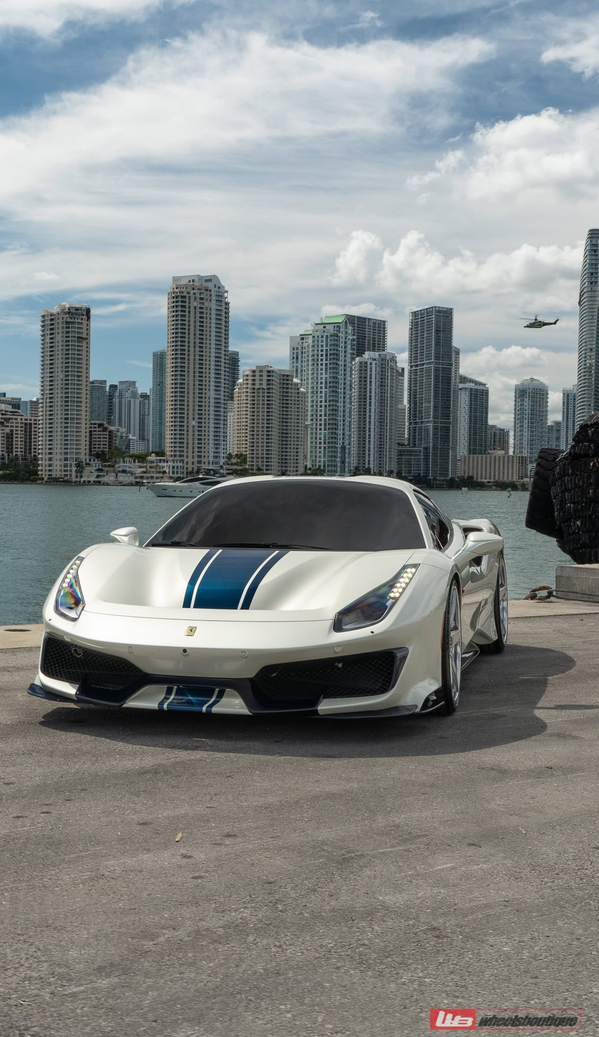 Photo 59 of Ferrari 488 Pista | Bianco Avus | on ANRKY RS5.3 | Brushed Clear