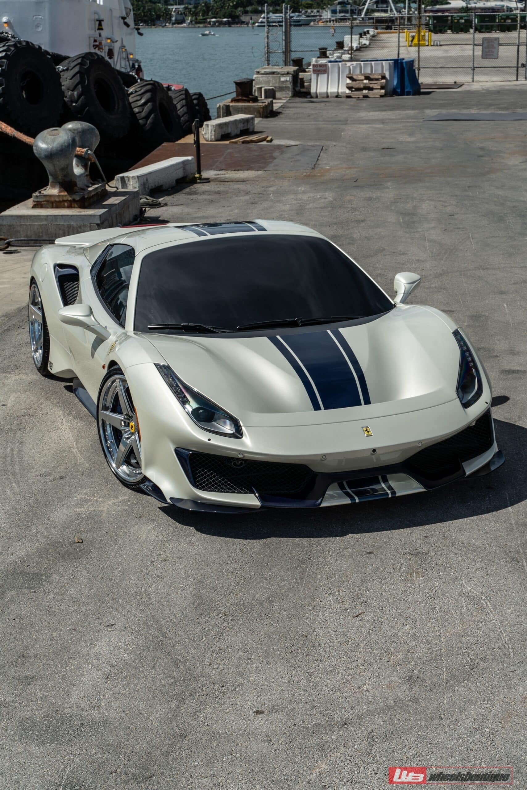 Photo 60 of Ferrari 488 Pista | Bianco Avus | on ANRKY RS5.3 | Brushed Clear