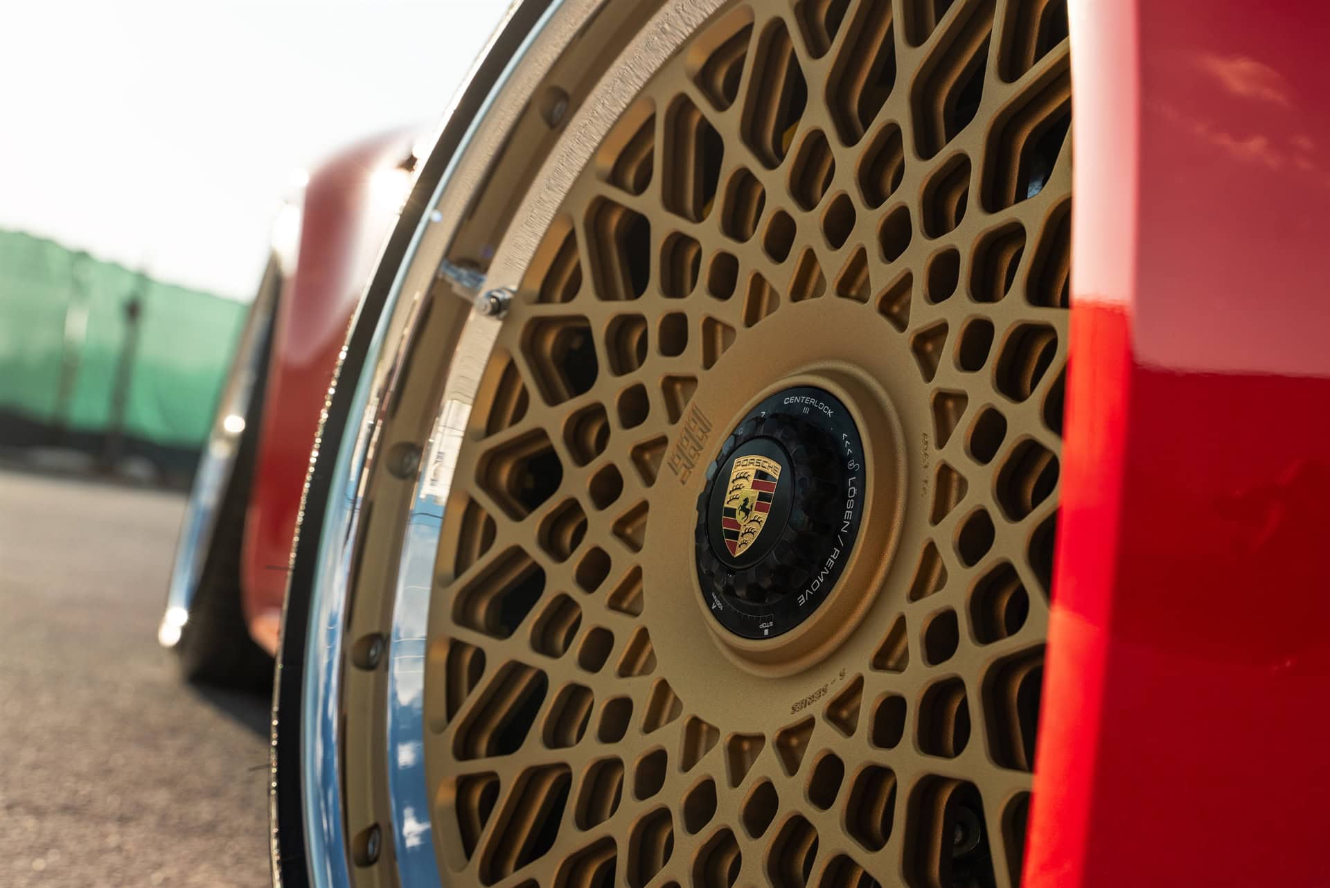Porsche 992 Carrera GTS | Guards Red | 1886 S009 Wheels | Satin Gold