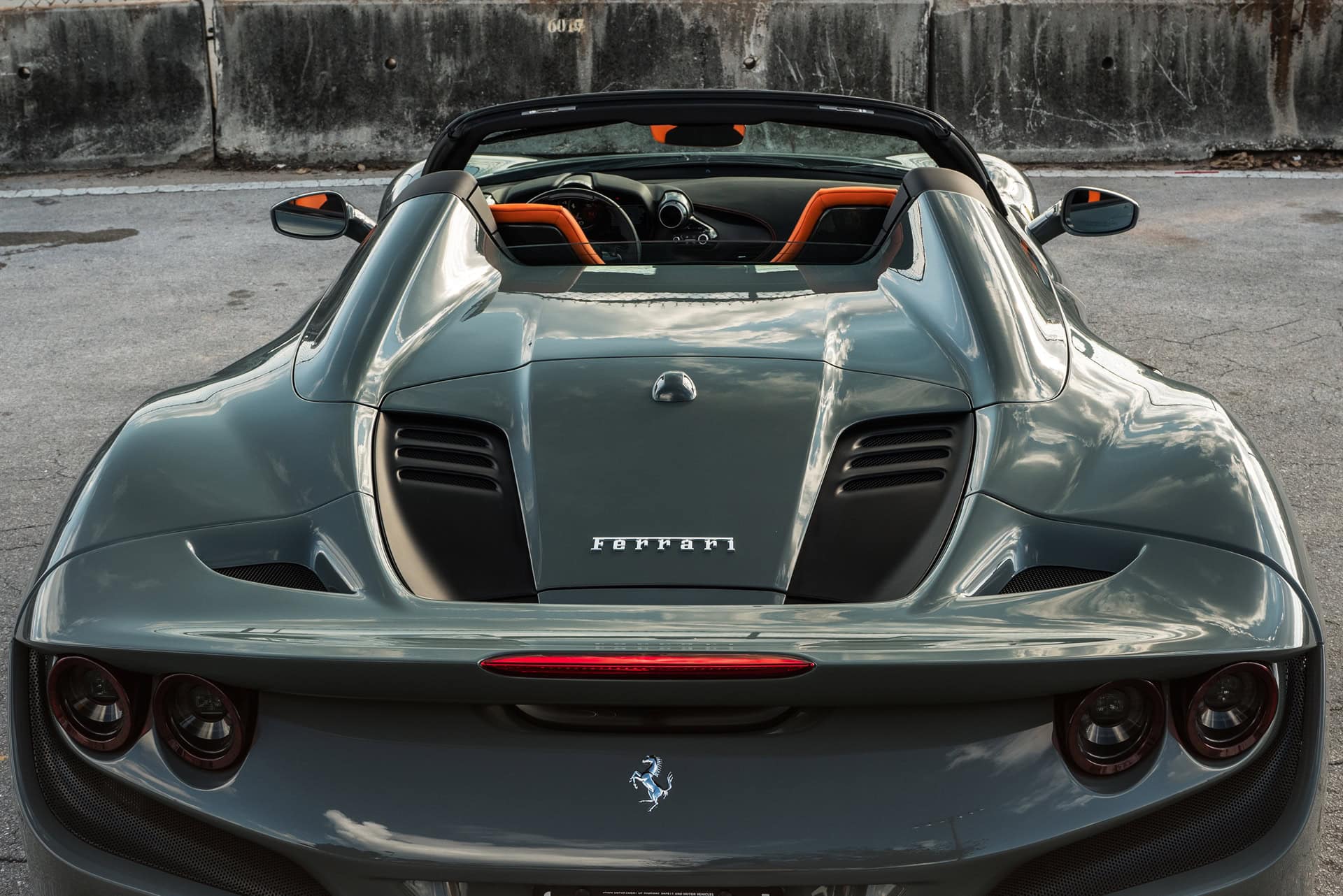 Ferrari F8 Spider | Grigio Medio | HRE S104SC Wheels | Frozen Champagne