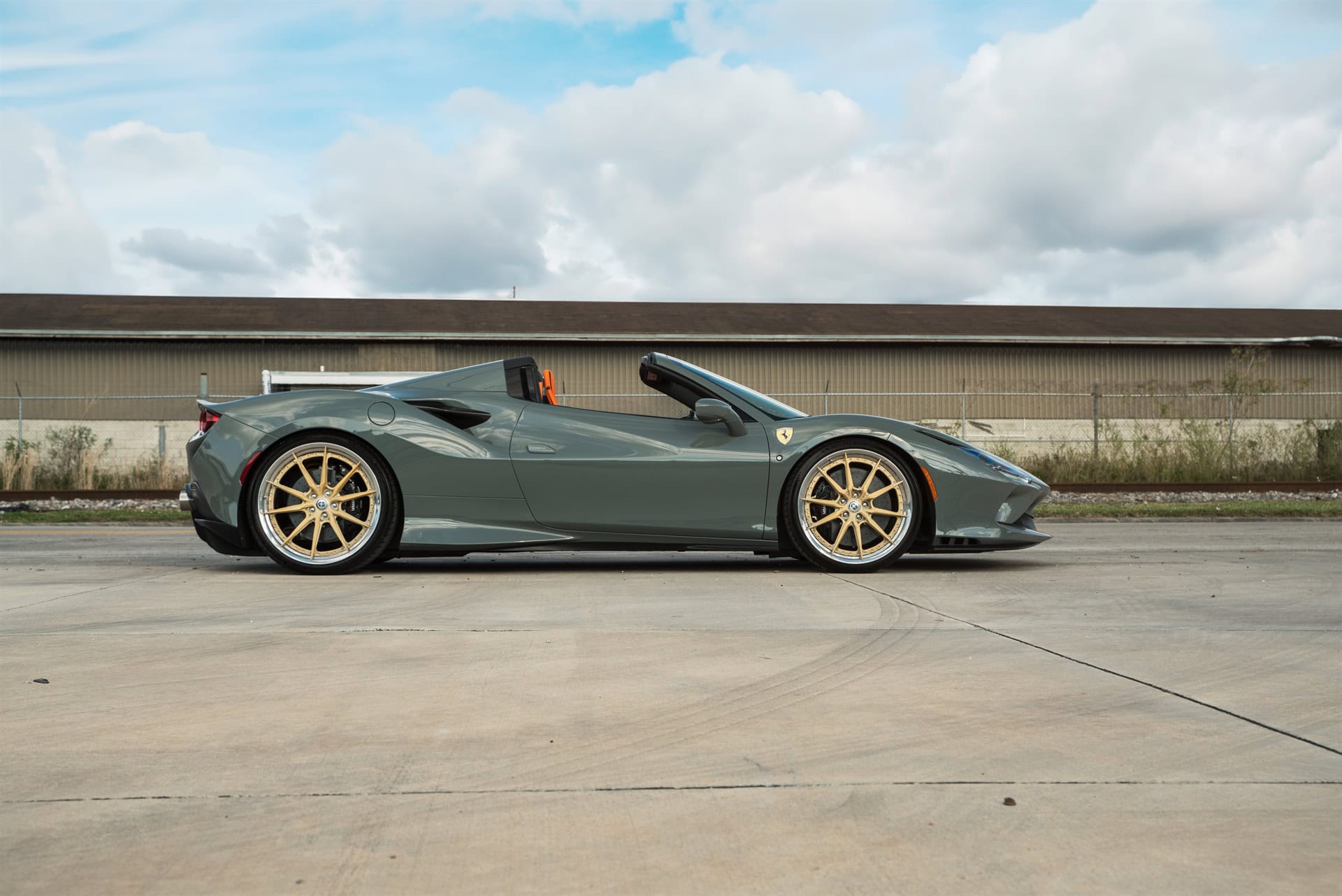 Photo 22 of Ferrari F8 Spider | Grigio Medio | HRE S104SC Wheels | Frozen Champagne