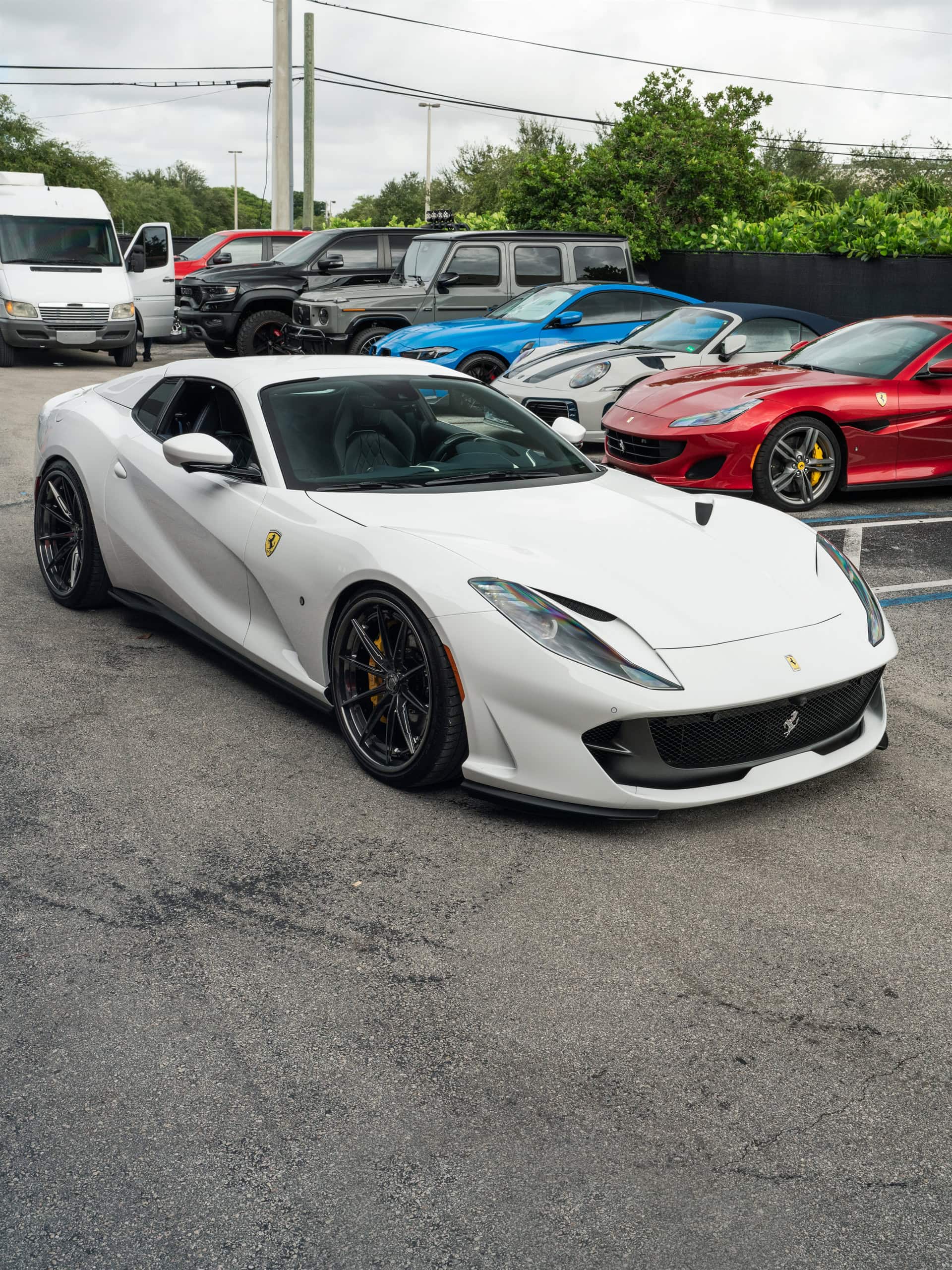 Ferrari 812 GTS on Ferrari 812 GTS | Bianco Avus | on 1886 G-010 | Polished Smoke