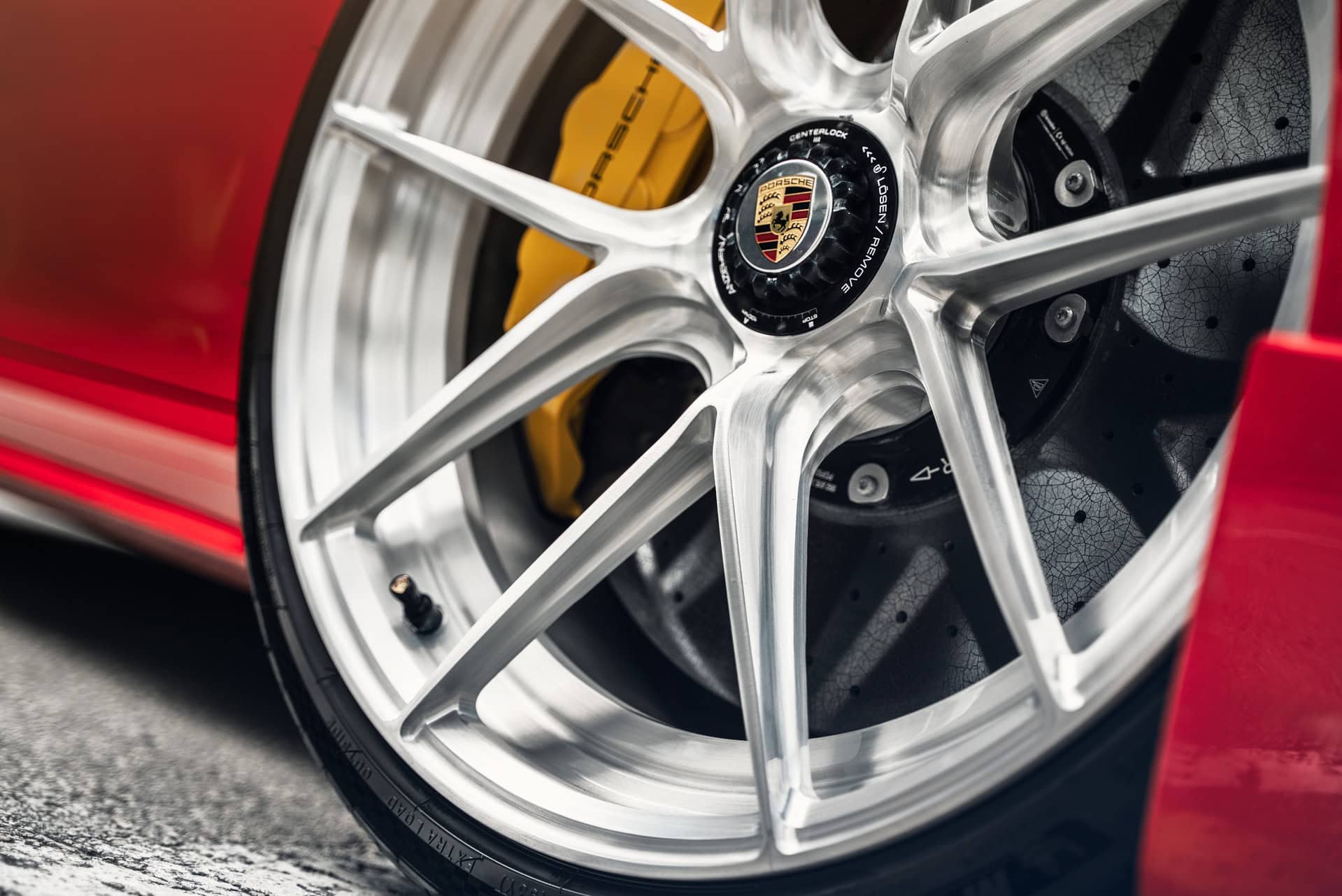 Porsche 992 Turbo S | Guards Red | on ANRKY XR-201 | Brushed Clear